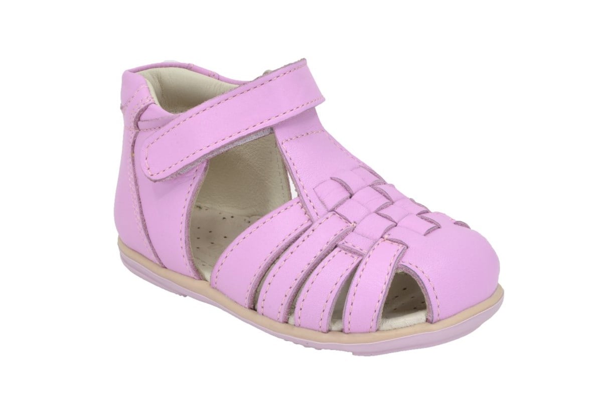 Sandaletler 18-20Ortopedia İlk Adım Deri Sandalet İnce Taban 1059 - PEMBE