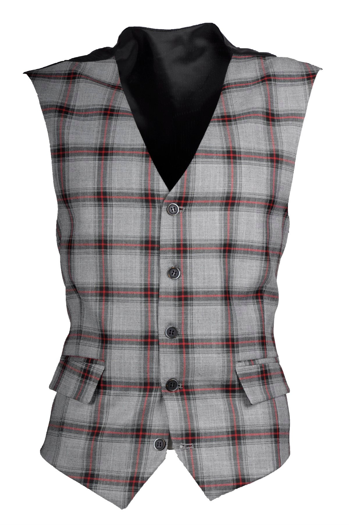 AÇIK GRİ EKOSE MODEL SLİM FİT YELEK