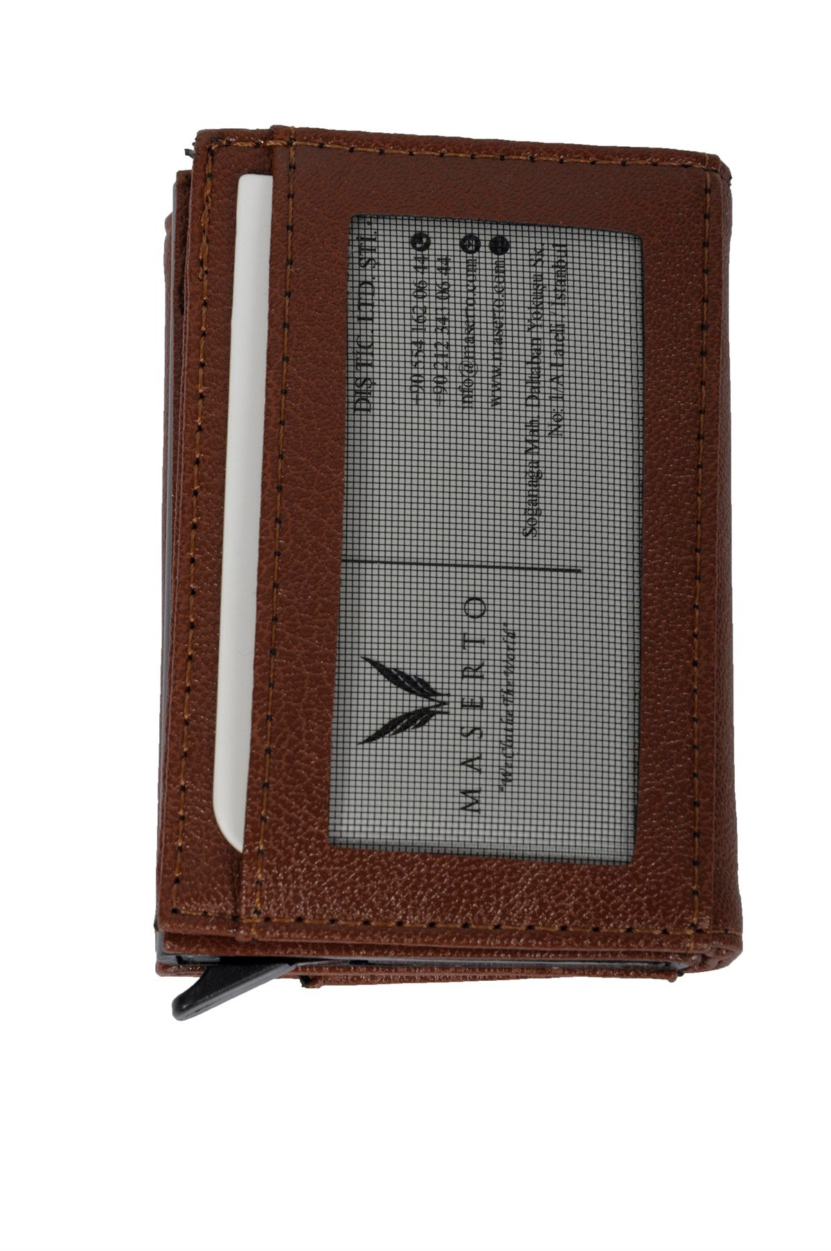 ERKEK KAHVERENGİ MEKANİZMALI CÜZDAN