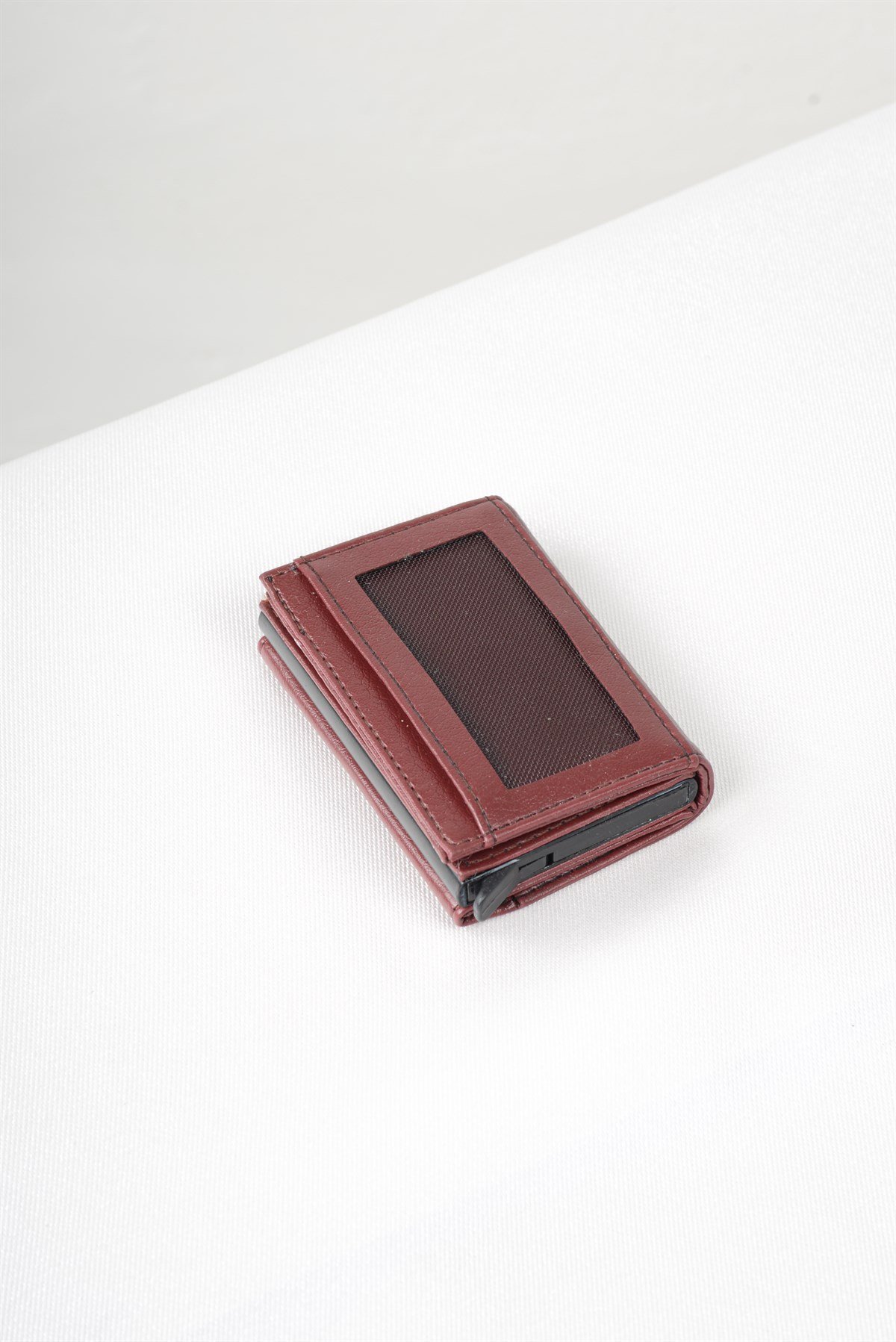 Maserto Kırmızı Cüzdan Düz Desenli