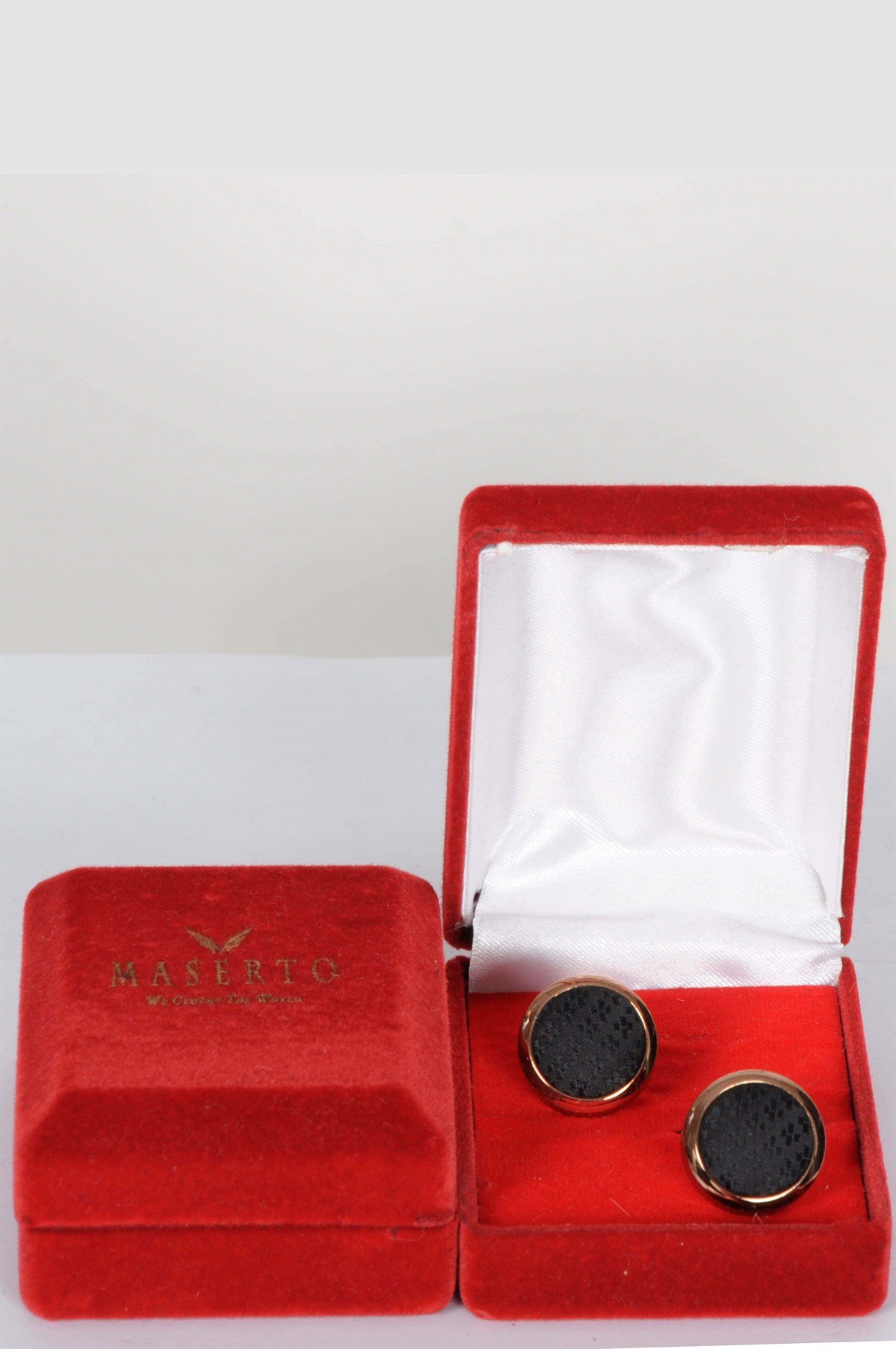 Maserto Klasik Siyah Kol Düğmesi