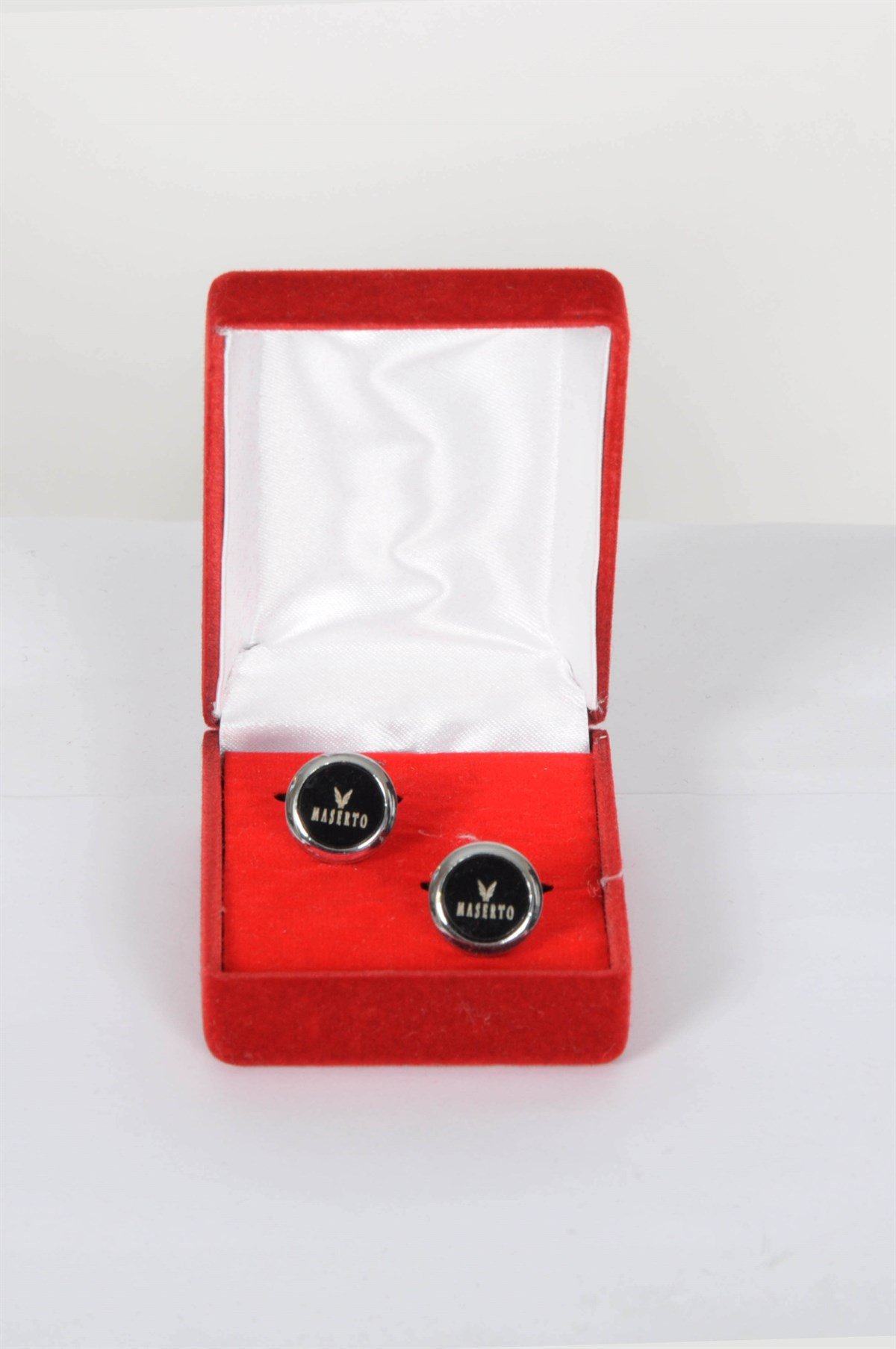 Maserto Klasik Siyah Kol Düğmesi