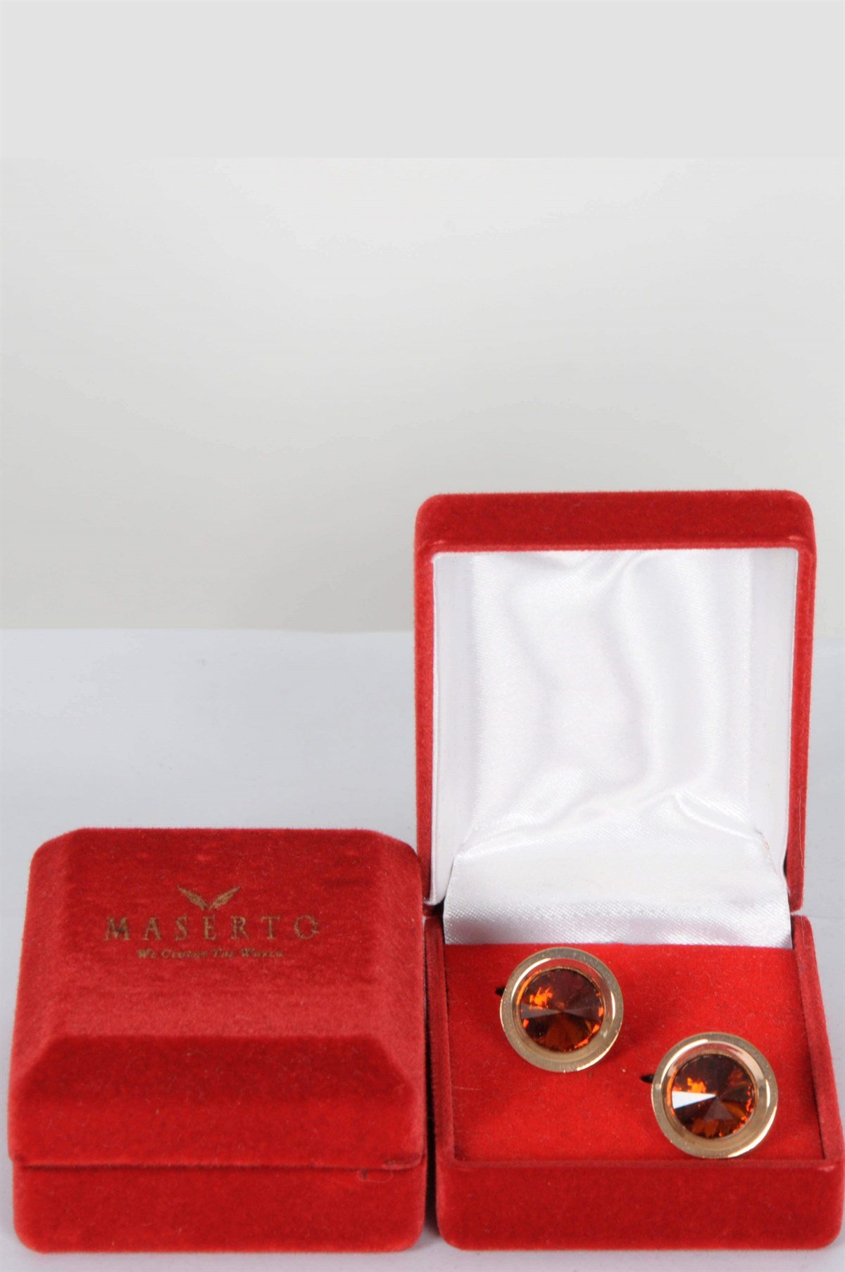 Maserto Klasik Taşlı Kol Düğmesi