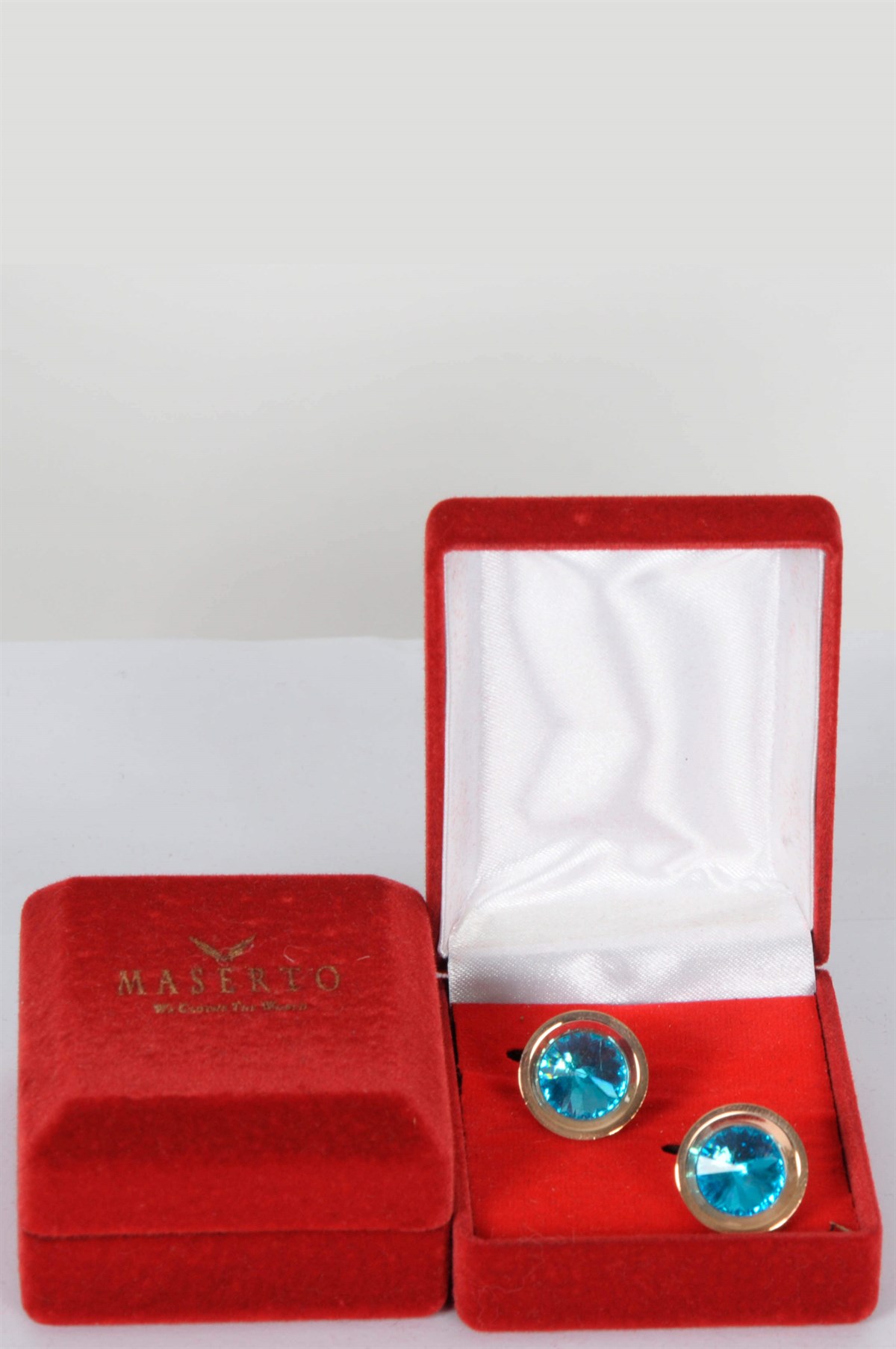 Maserto Klasik Taşlı Kol Düğmesi