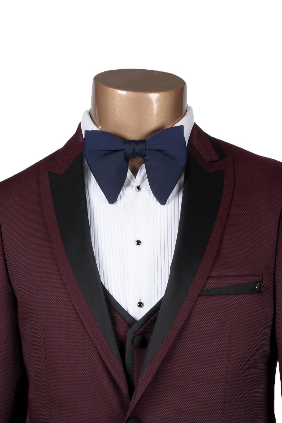 Maserto Mavi Düz Papyon