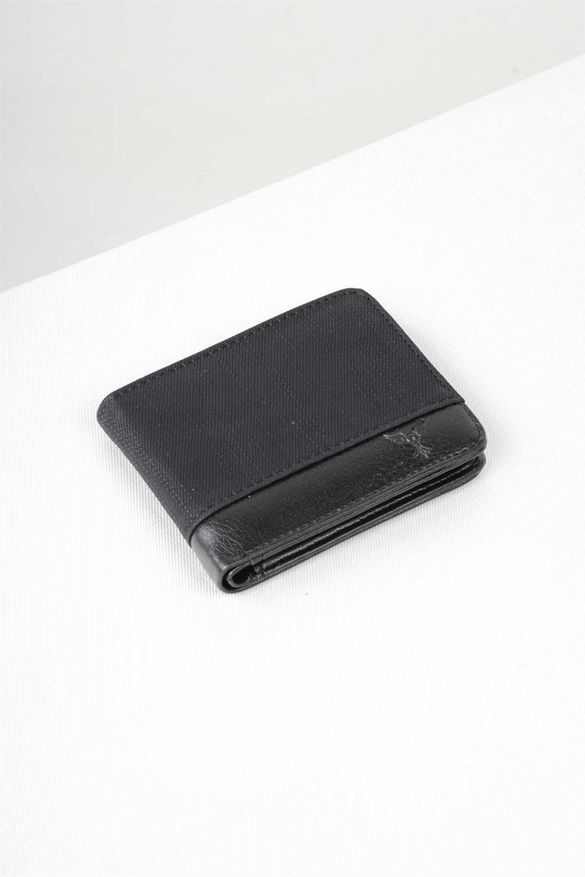 Maserto Siyah Cüzdan Düz Desenli