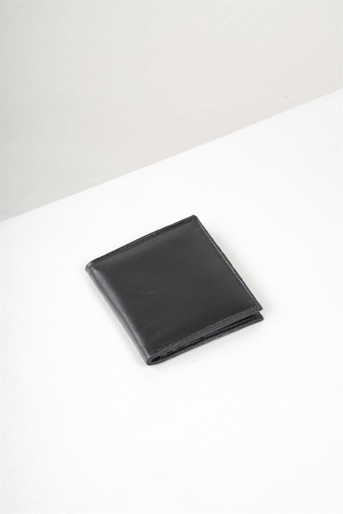 Maserto Siyah Cüzdan Düz Desenli