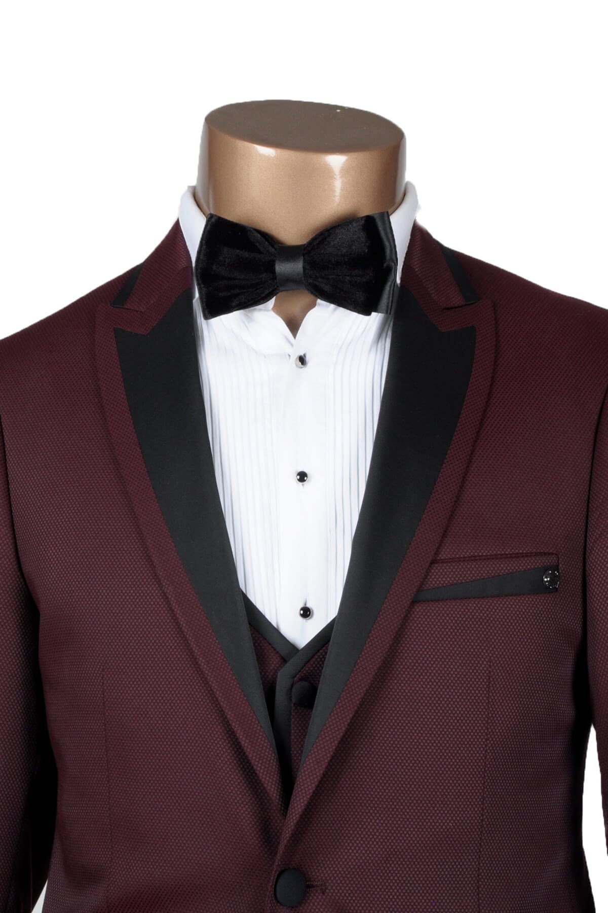 Maserto Siyah Düz Papyon