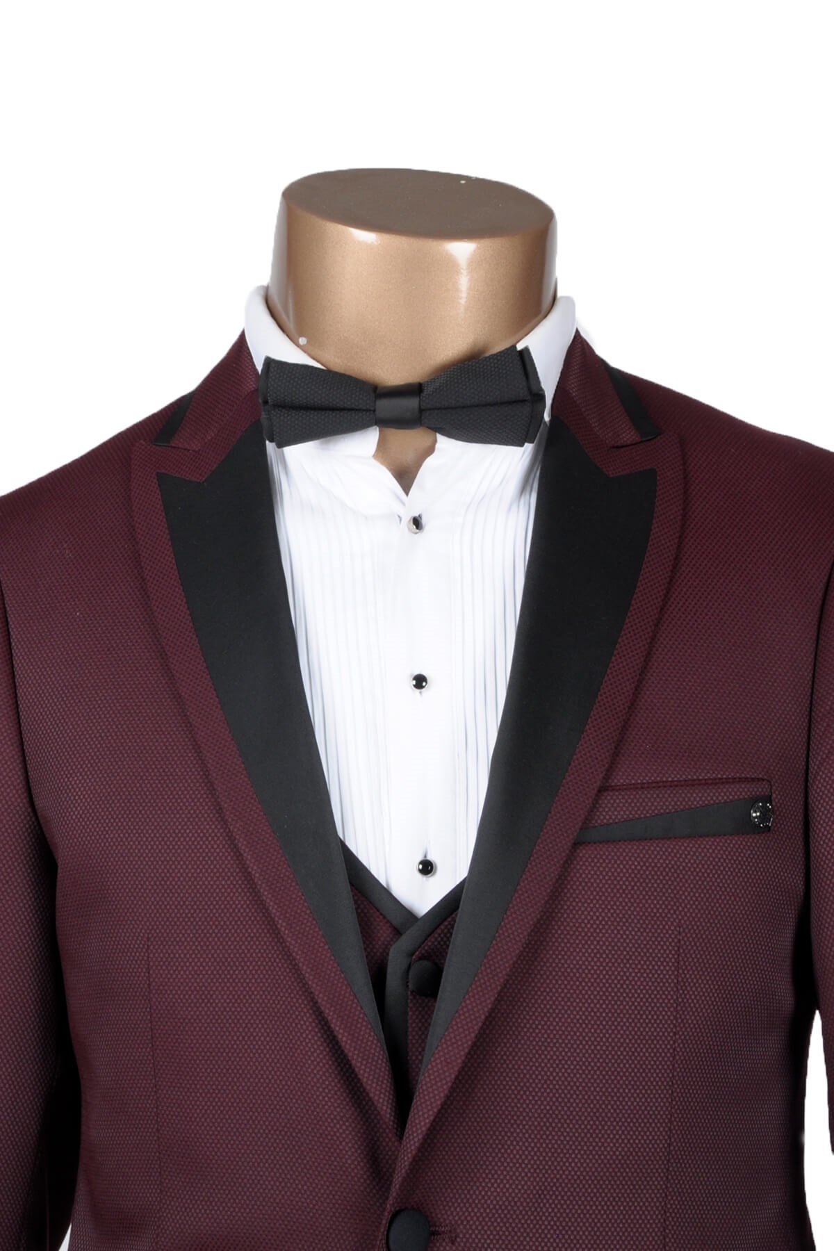 Maserto Siyah Düz Papyon