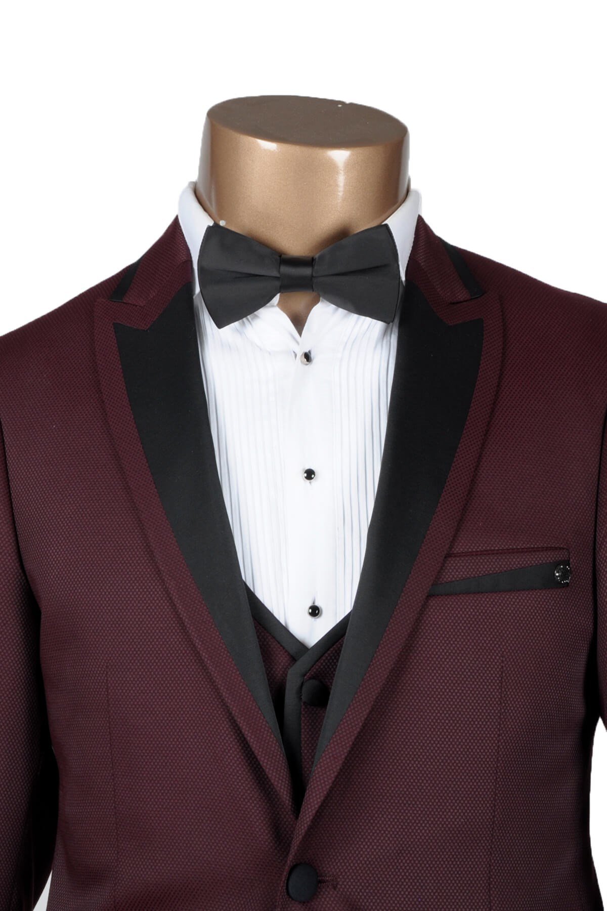 Maserto Siyah Düz Papyon