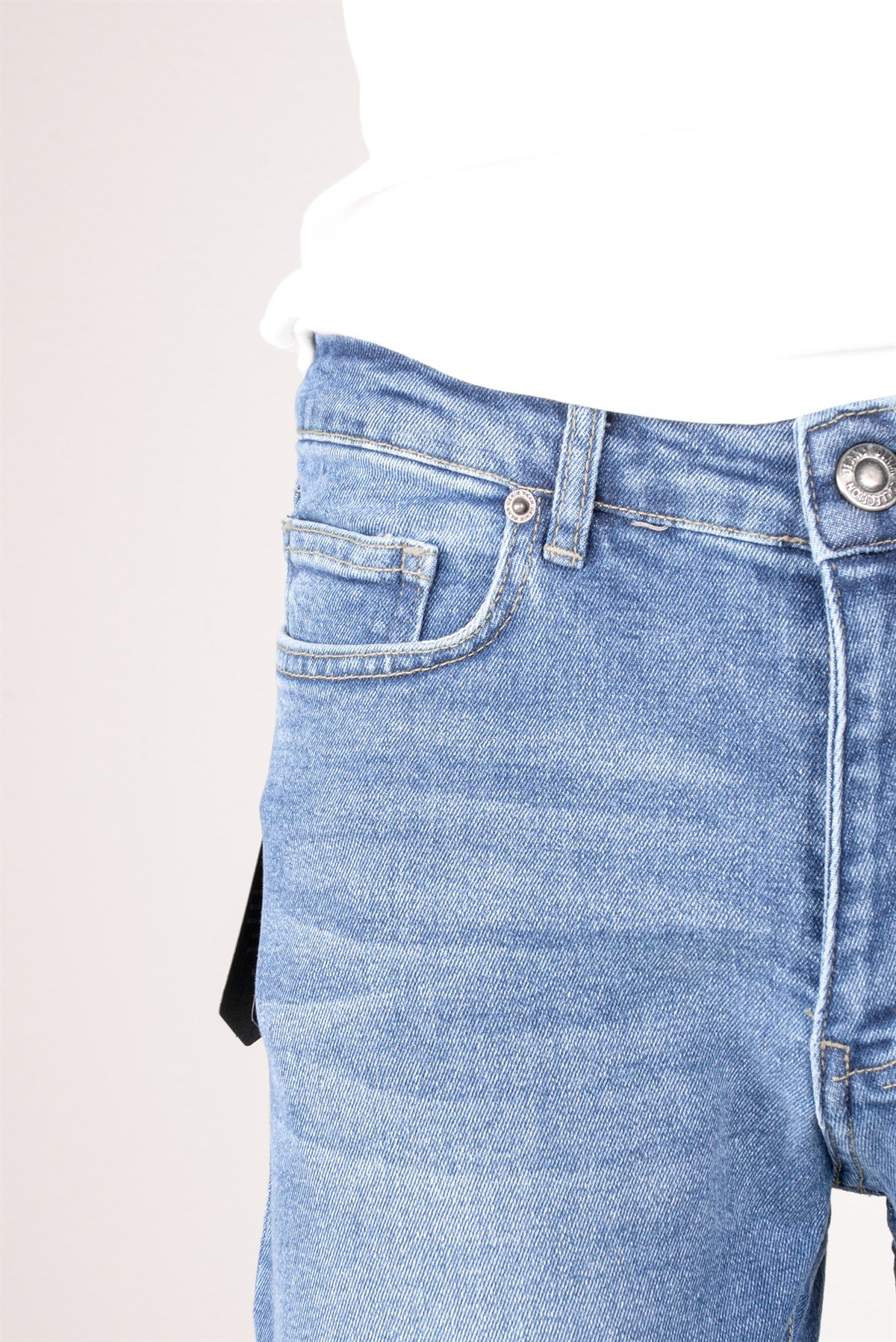 Maserto Skinny Fit Mavi Jean Pantolon