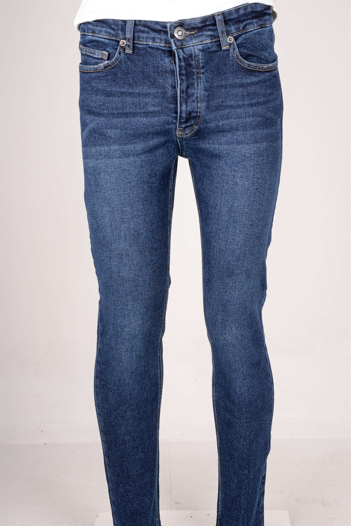 Maserto Skinny Fit Mavi Jean Pantolon