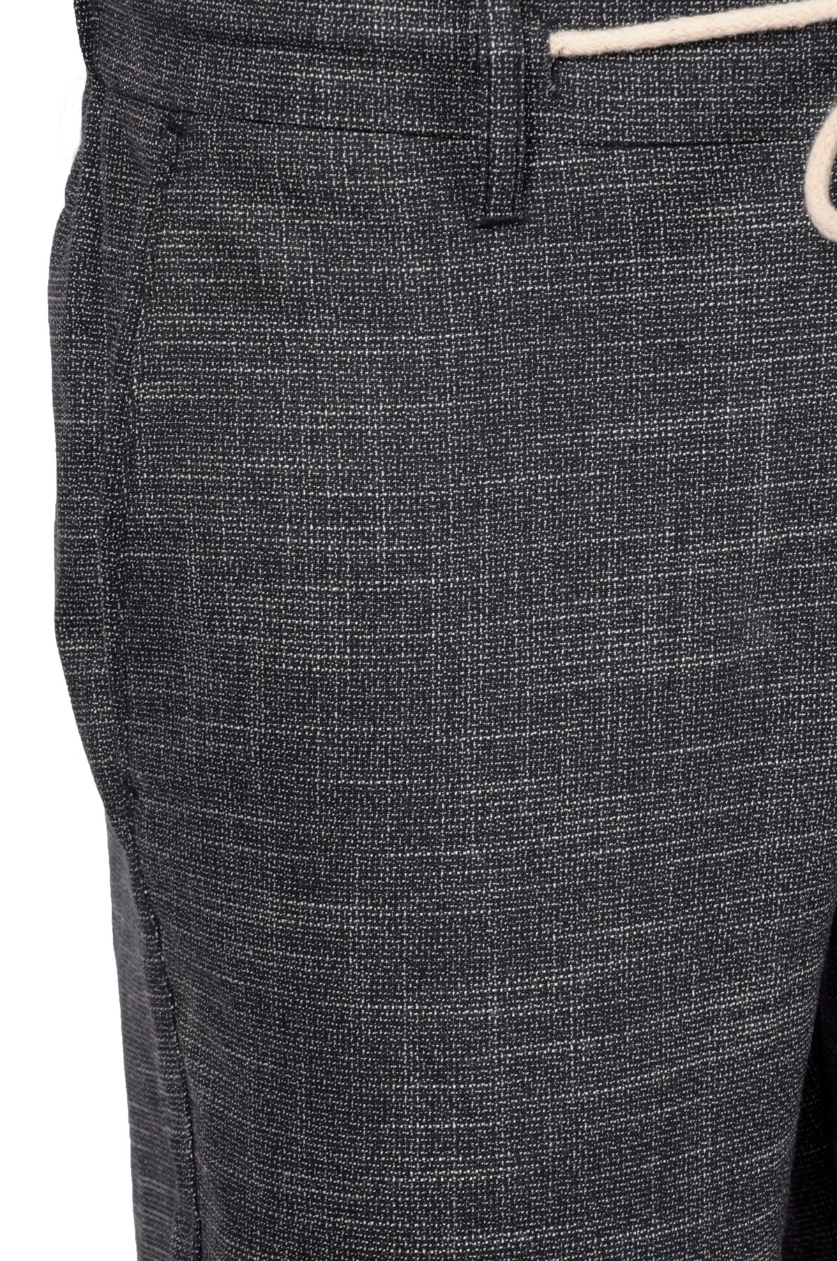 Maserto Skinny Fit Pantolon Çizgili Desenli