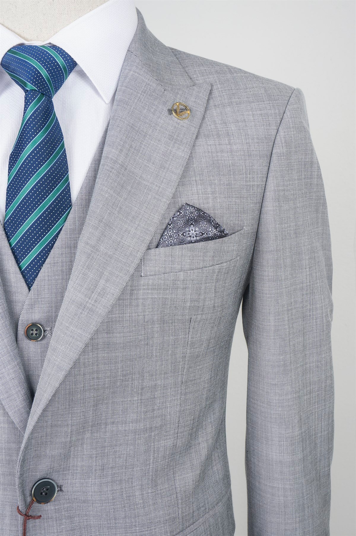 MASERTO Slim Fit Düz Desenli Takım Elbise