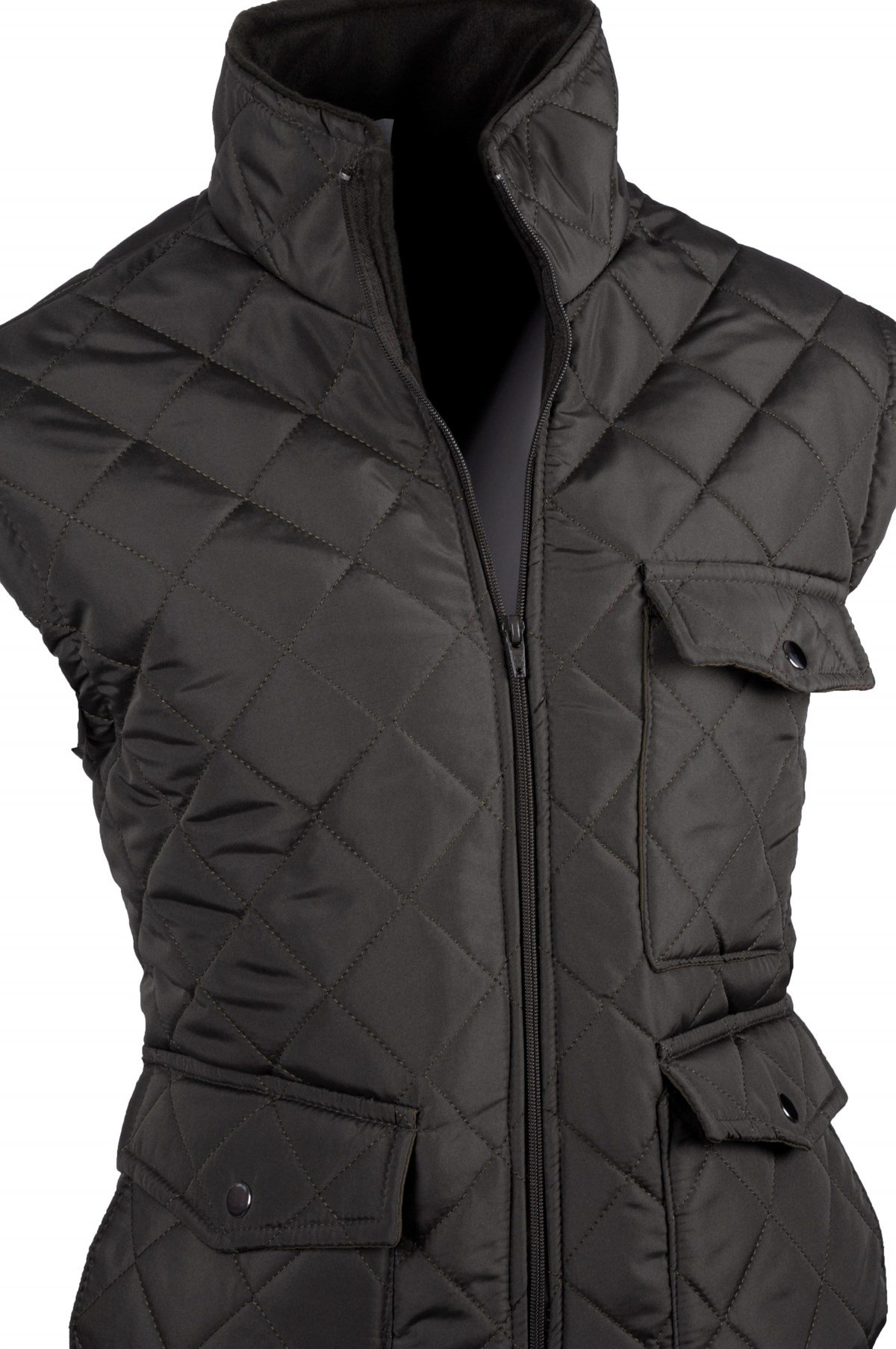 Maserto Slim Fit Koyu Yeşil Spor Şişme Yelek