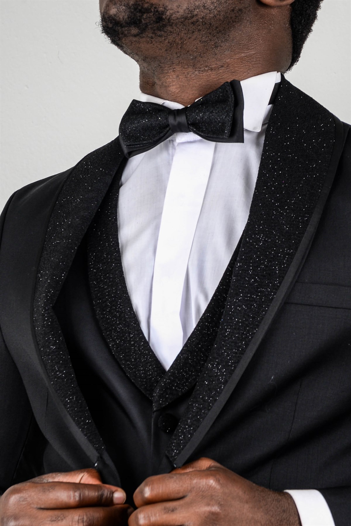 Maserto Slim Fit Lacivert Özel Dikim Damatlık