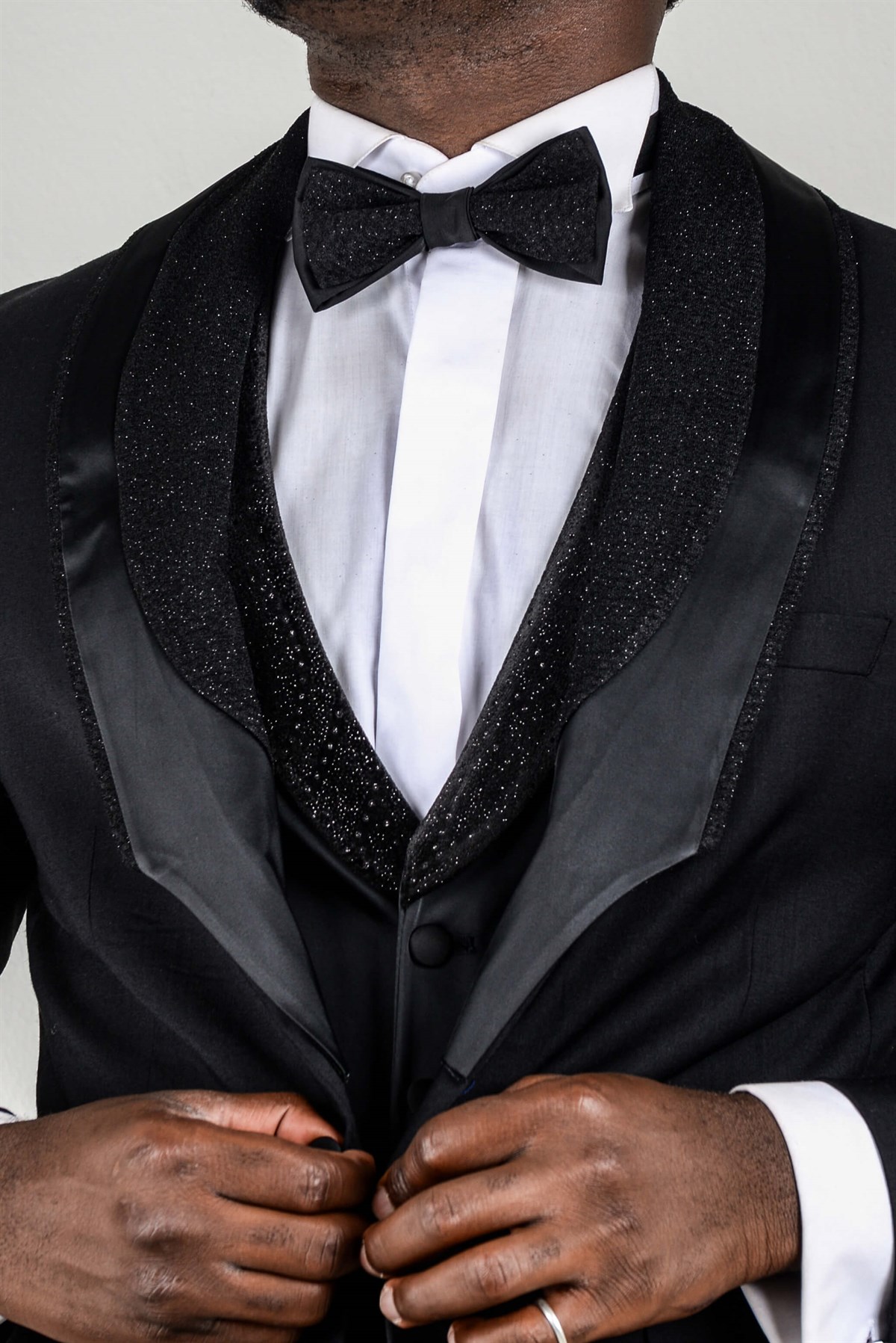 Maserto Slim Fit Lacivert Özel Dikim Damatlık