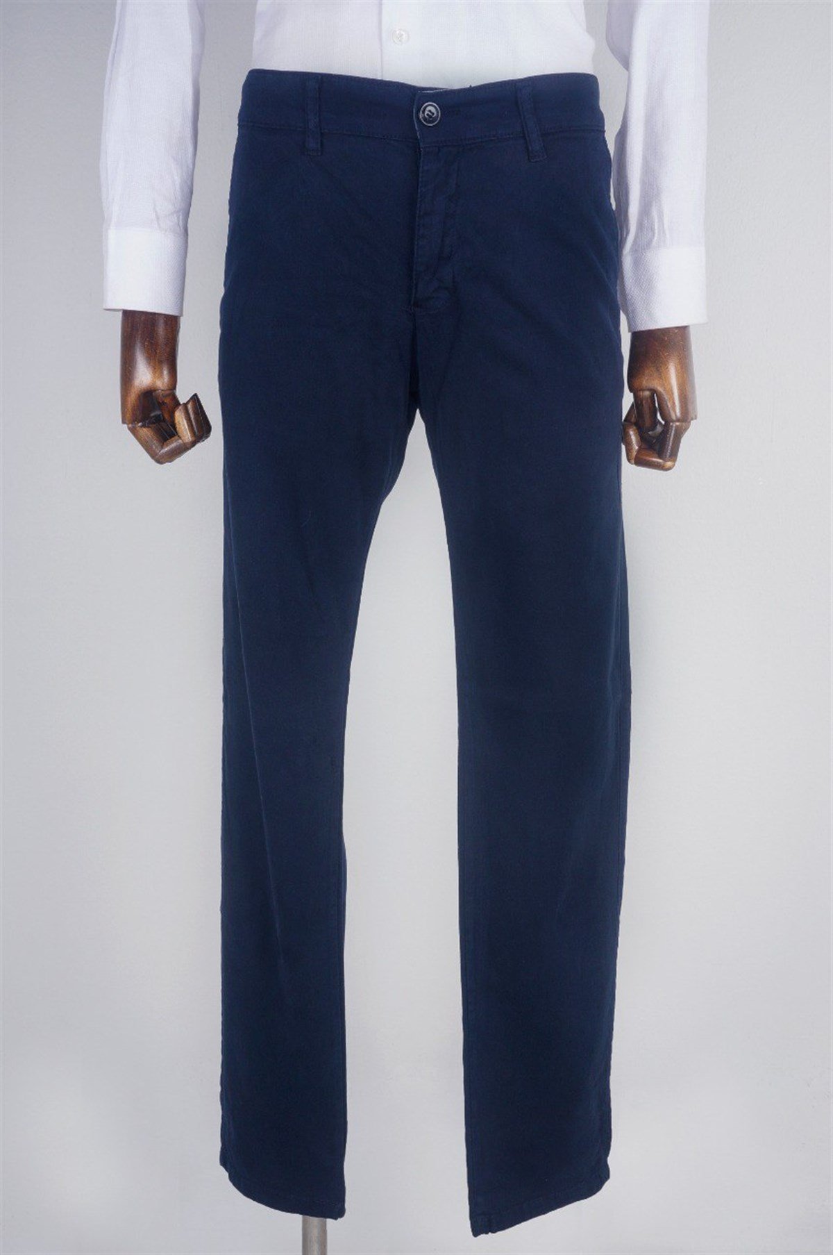 Maserto Slim Fit Lacivert Pantolon Düz Desenli