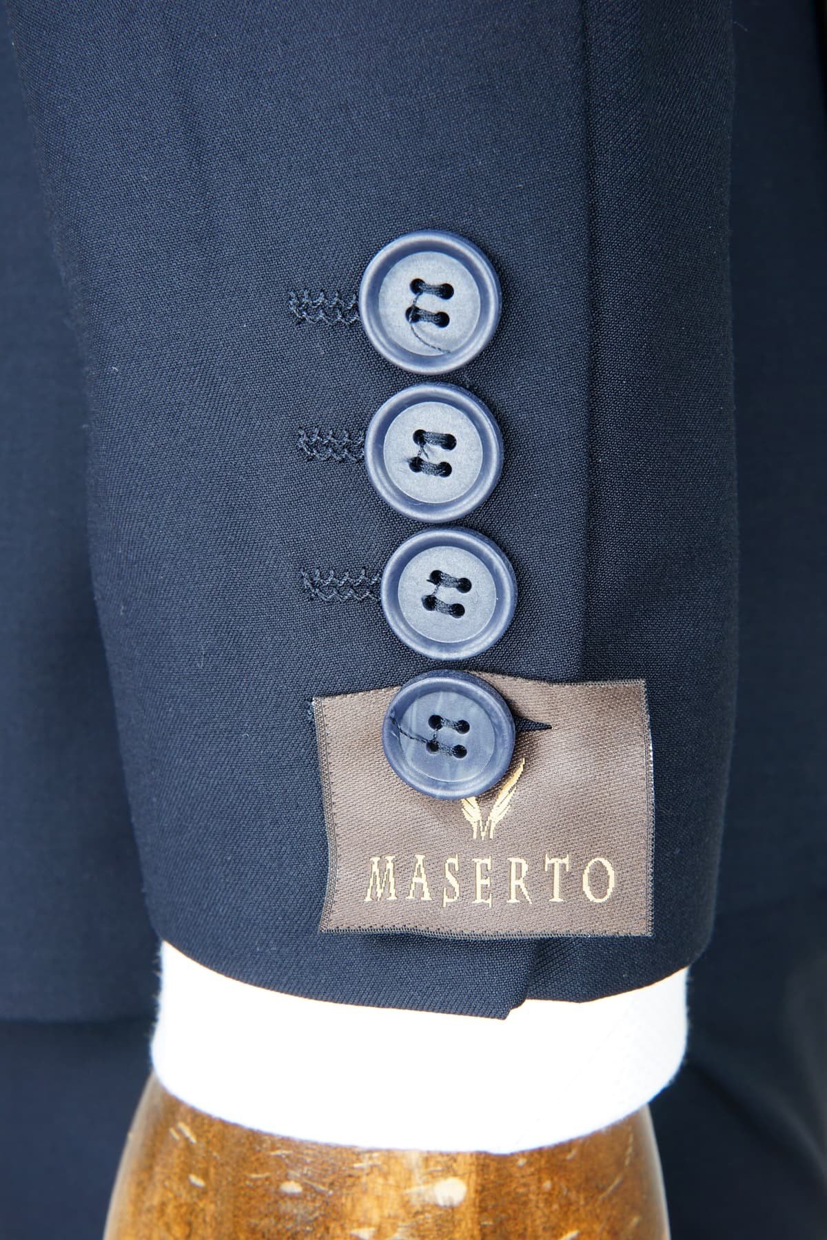 Maserto Slim Fit Lacivert Takım Elbise Düz Desenli