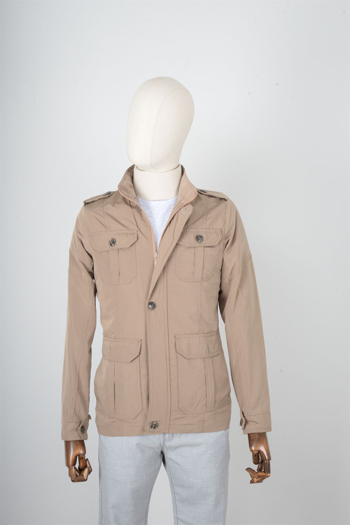 MASERTO SLİM FİT SAFARİ MONT BEJ