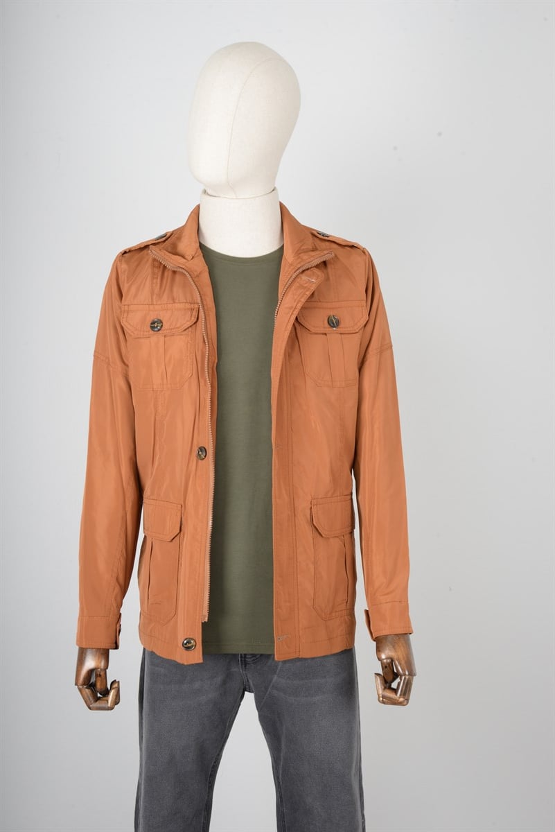 MASERTO SLİM FİT SAFARİ MONT HARDAL