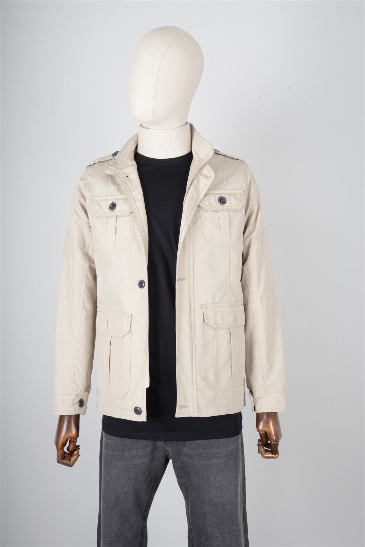 MASERTO SLİM FİT SAFARİ MONT KREM