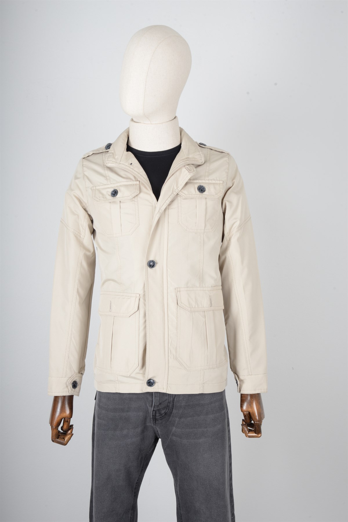 MASERTO SLİM FİT SAFARİ MONT KREM