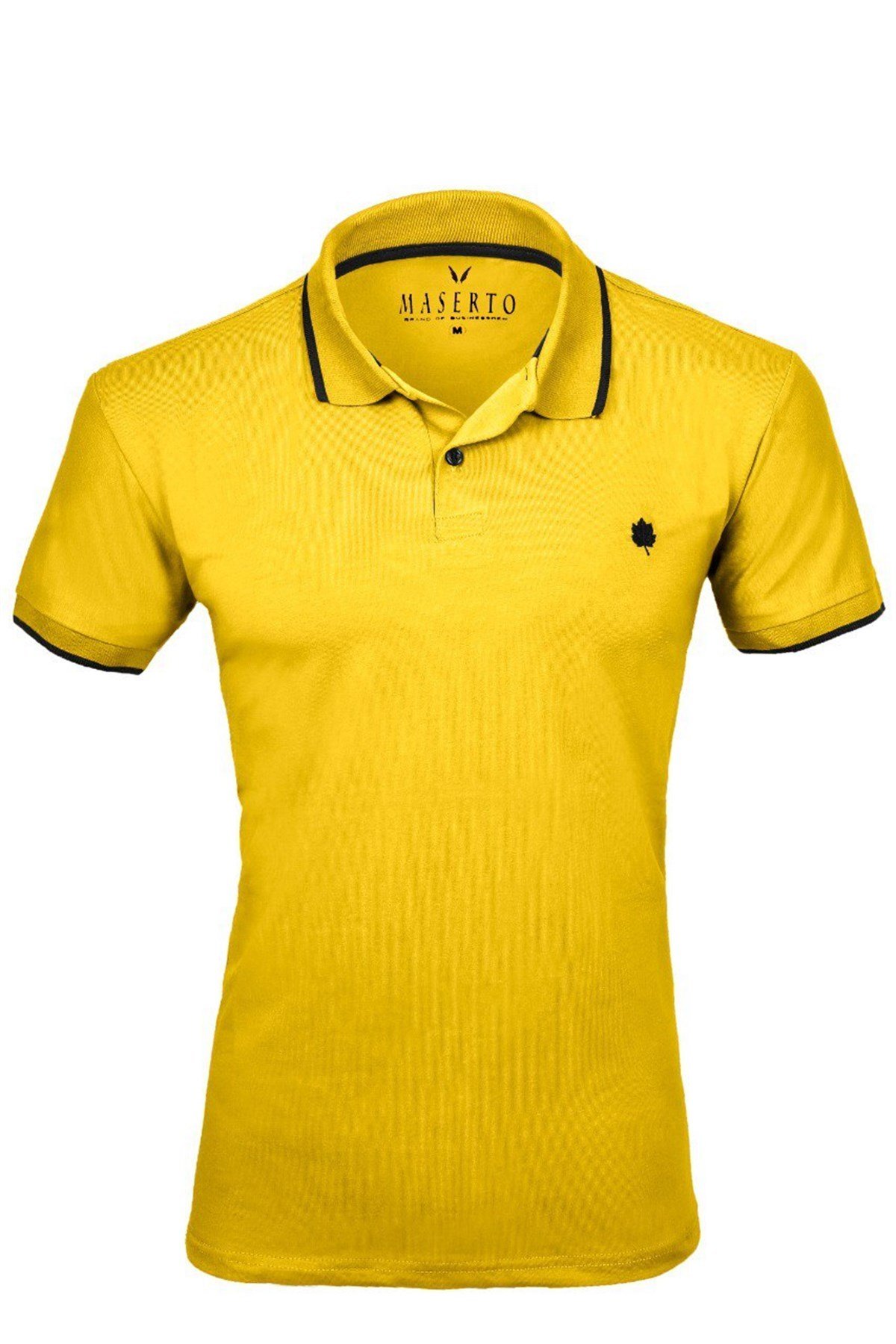 Maserto Slimfit Tişört Sarı