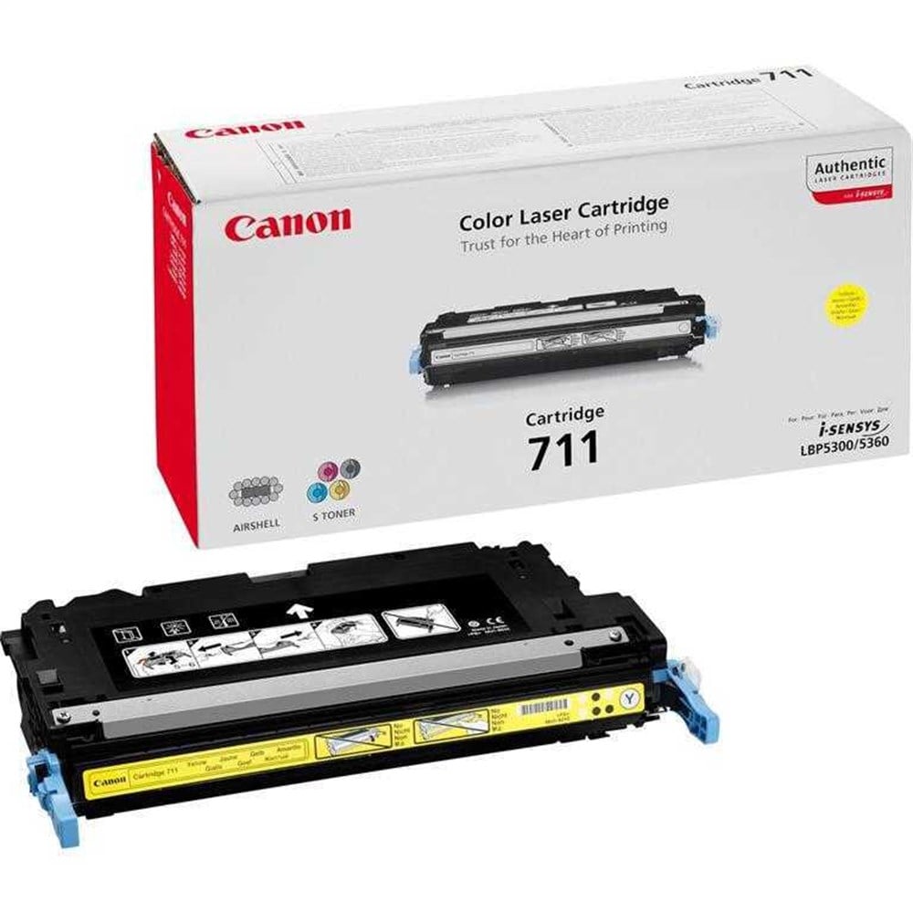 Canon CRG 711Y Orijinal Renkli Toner - Sarı