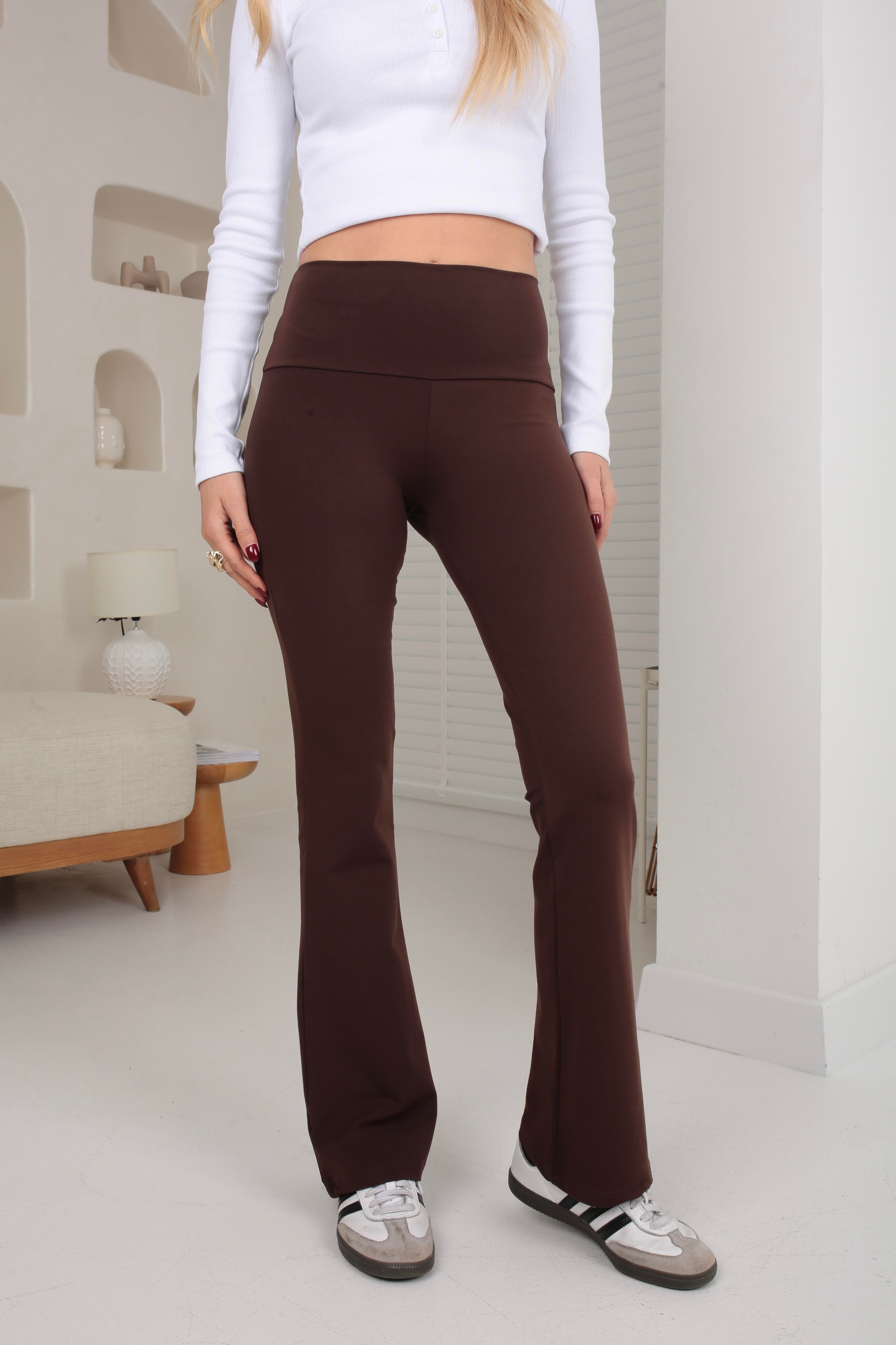 Acı Kahve İspanyol Paça Oys Tayt TAYT