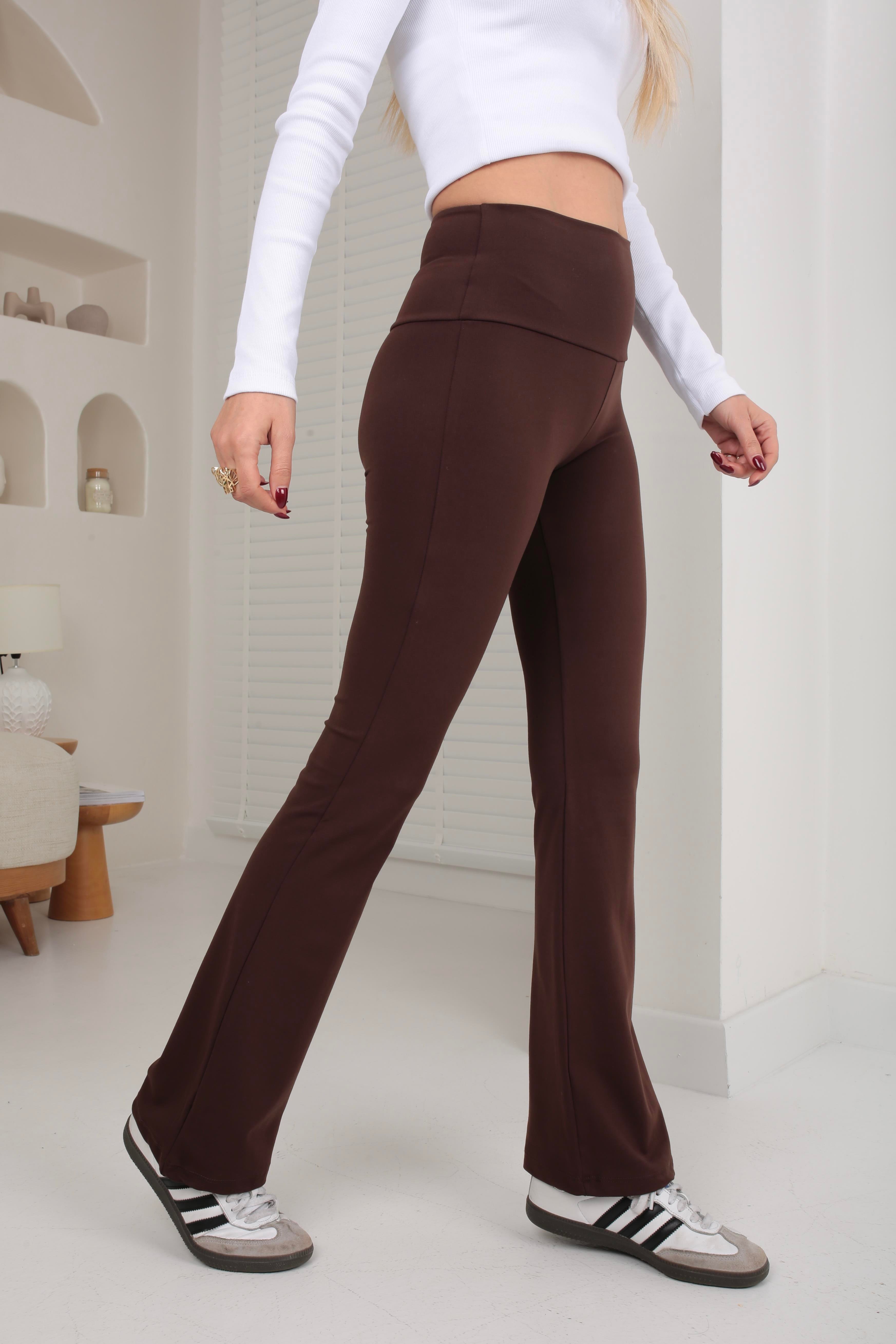 Acı Kahve İspanyol Paça Oys Tayt TAYT