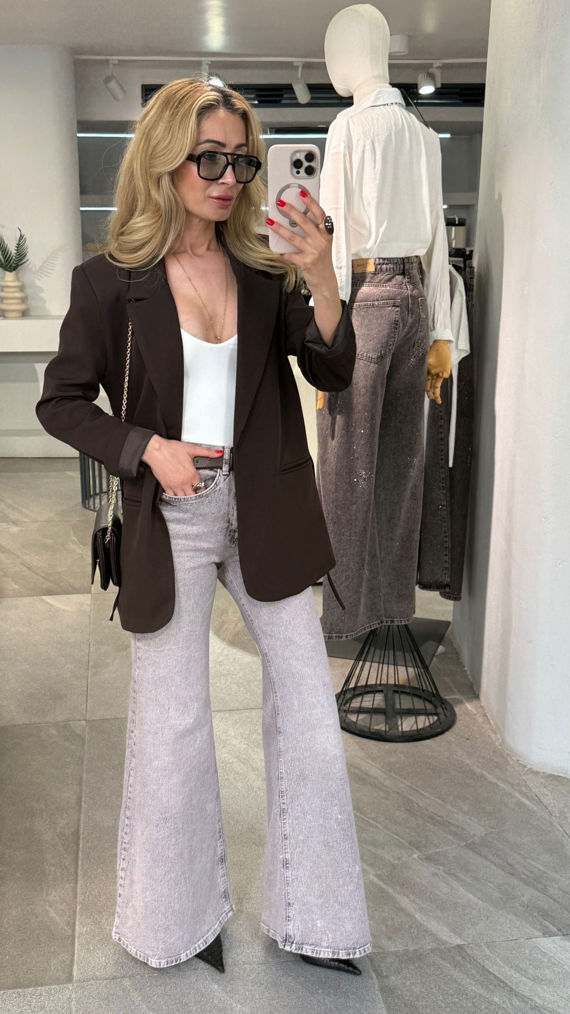 Açık Karamel İspanyol Paça Jean(3992-158) JEAN | NO33