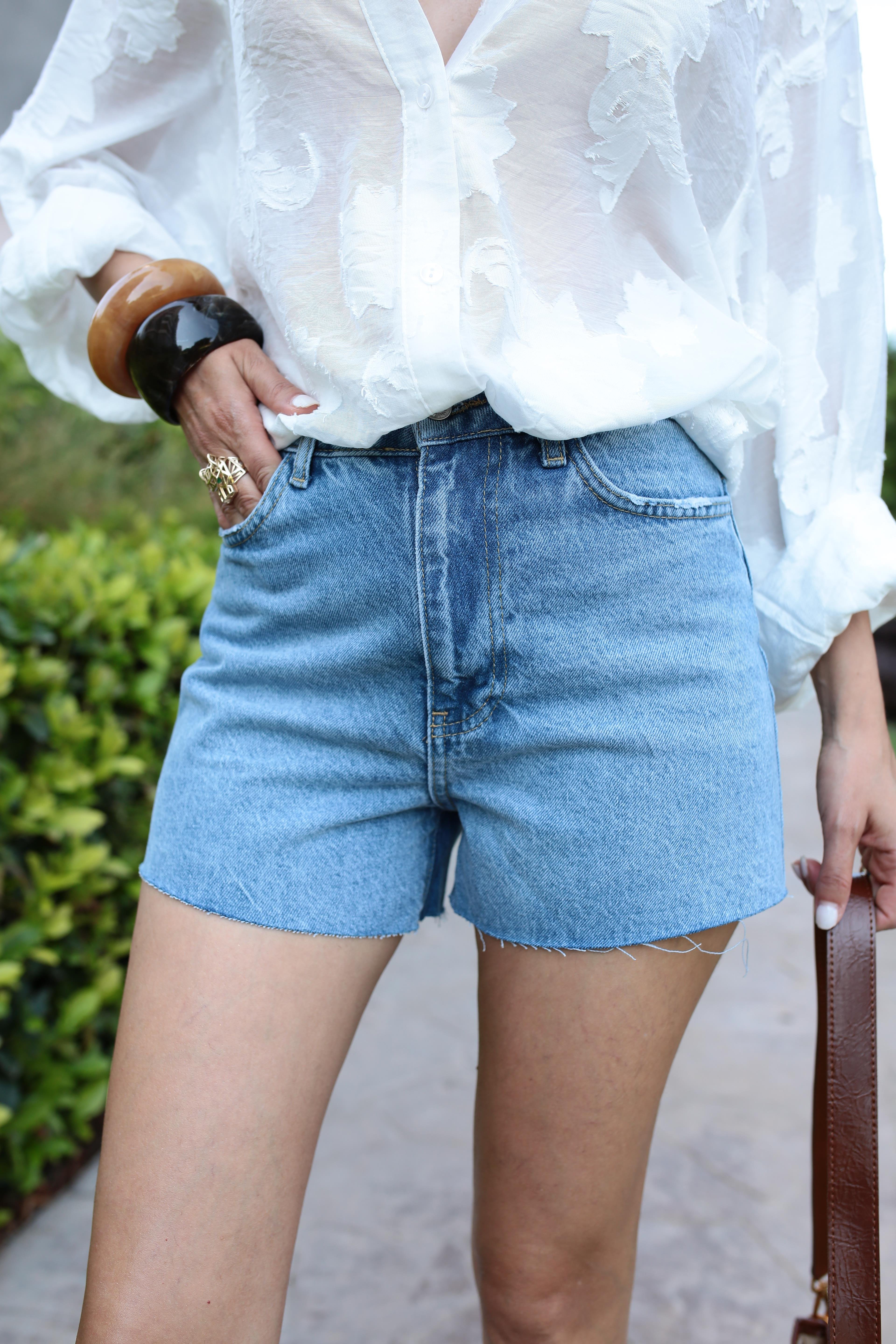 Açık Mavi Denim Şort ŞORT | NO33