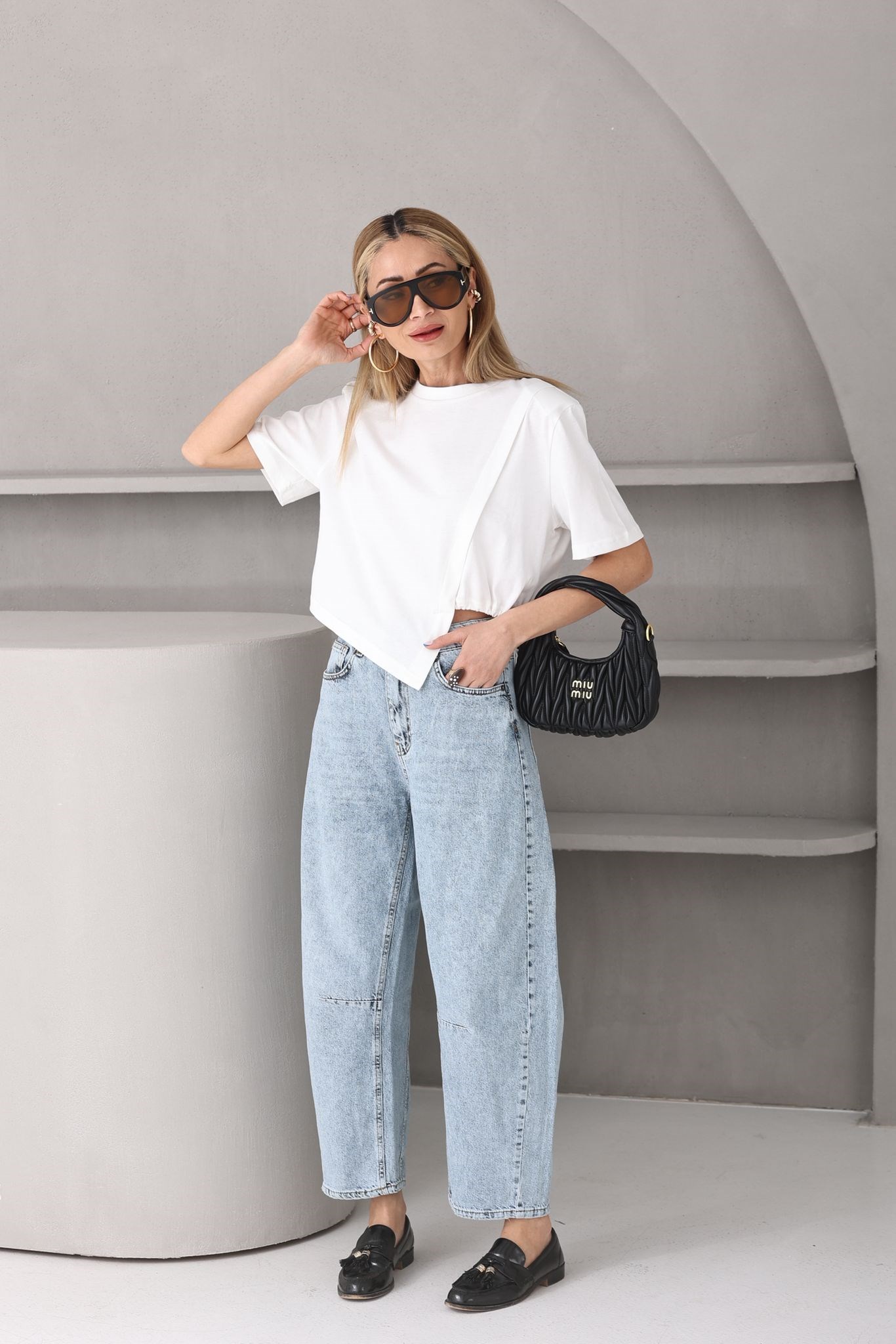 Açık Mavi Dikiş Detay Balon Jean (3206) JEAN | NO33