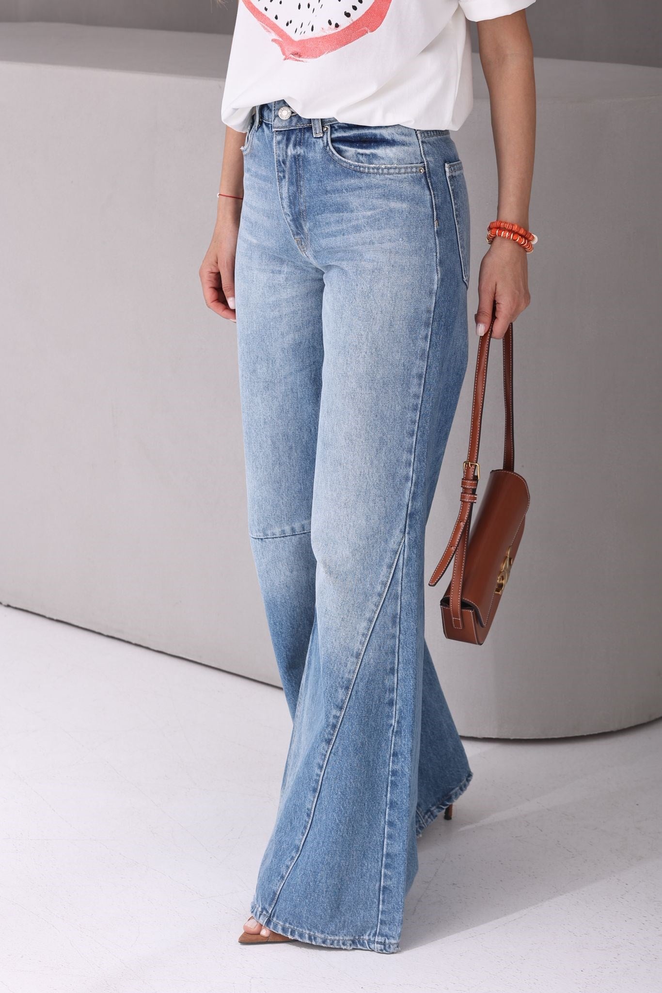 Açık Mavi Loose Flare Jean(3678-2s6) JEAN | NO33