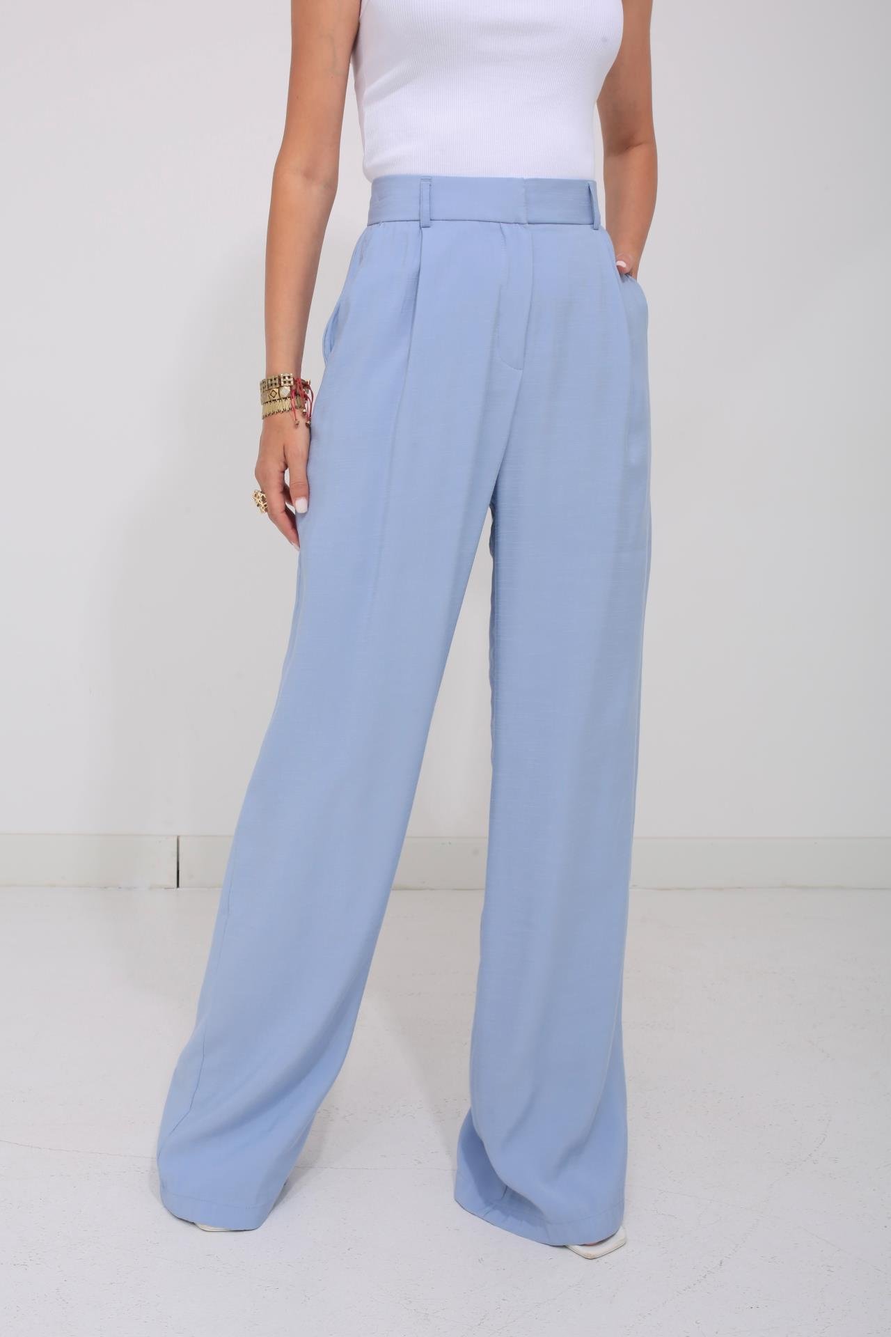 Bebe Mavi Cepli Tensel Pantolon PANTOLON | NO33