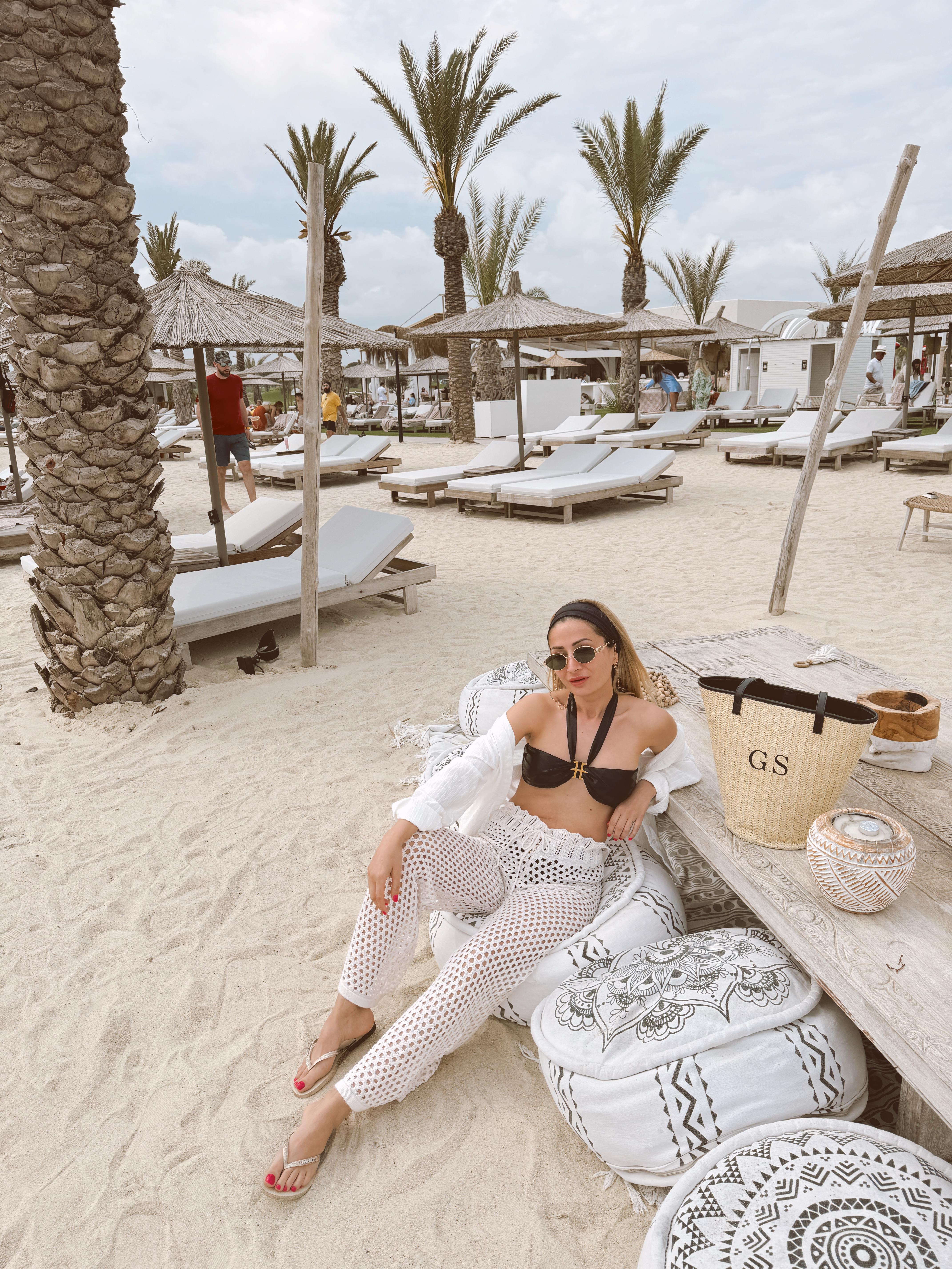 Beli İpli Ajurlu Ekru Pantolon PANTOLON