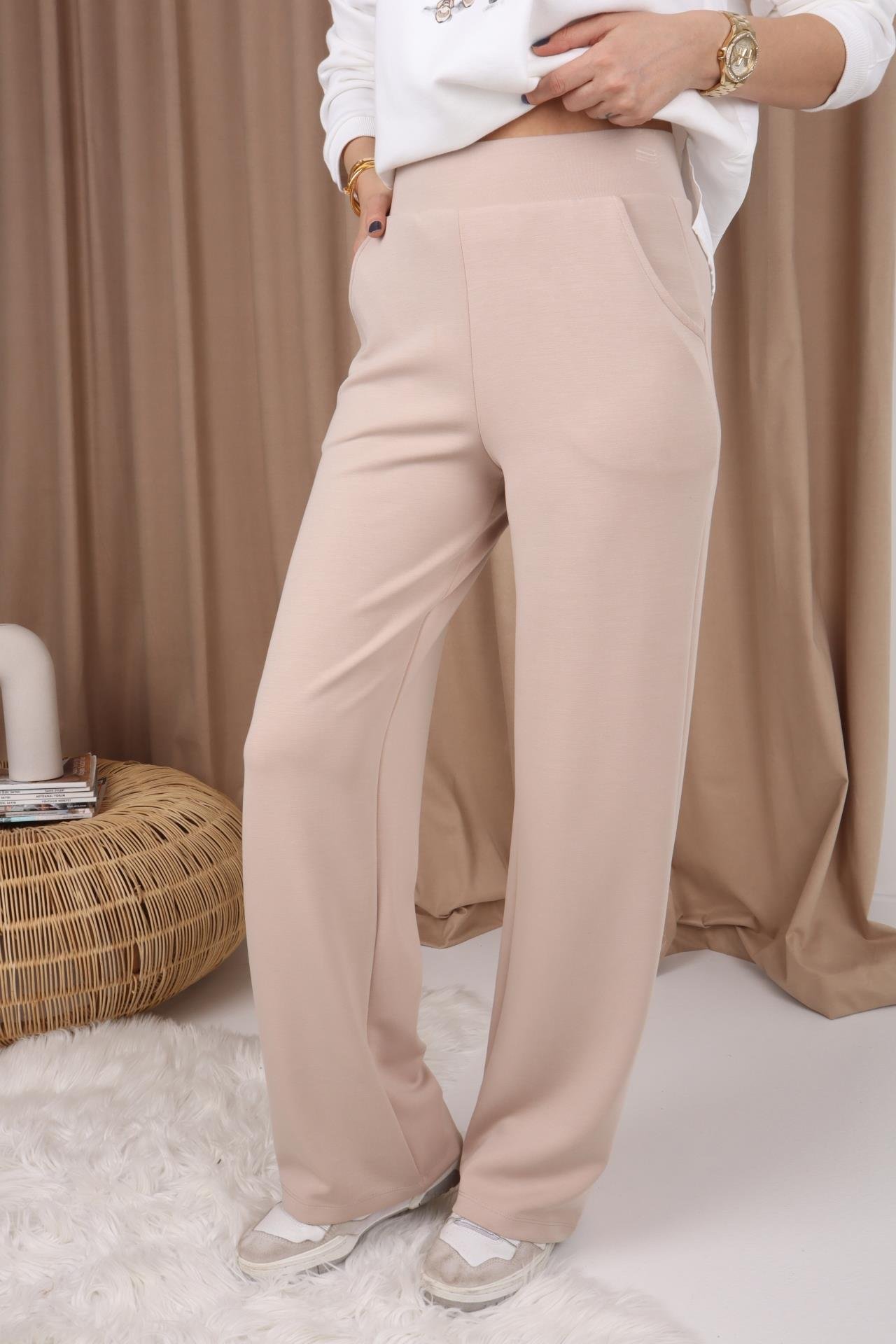 Beli Lastikli Cepli Taş Scuba Pantolon PANTOLON