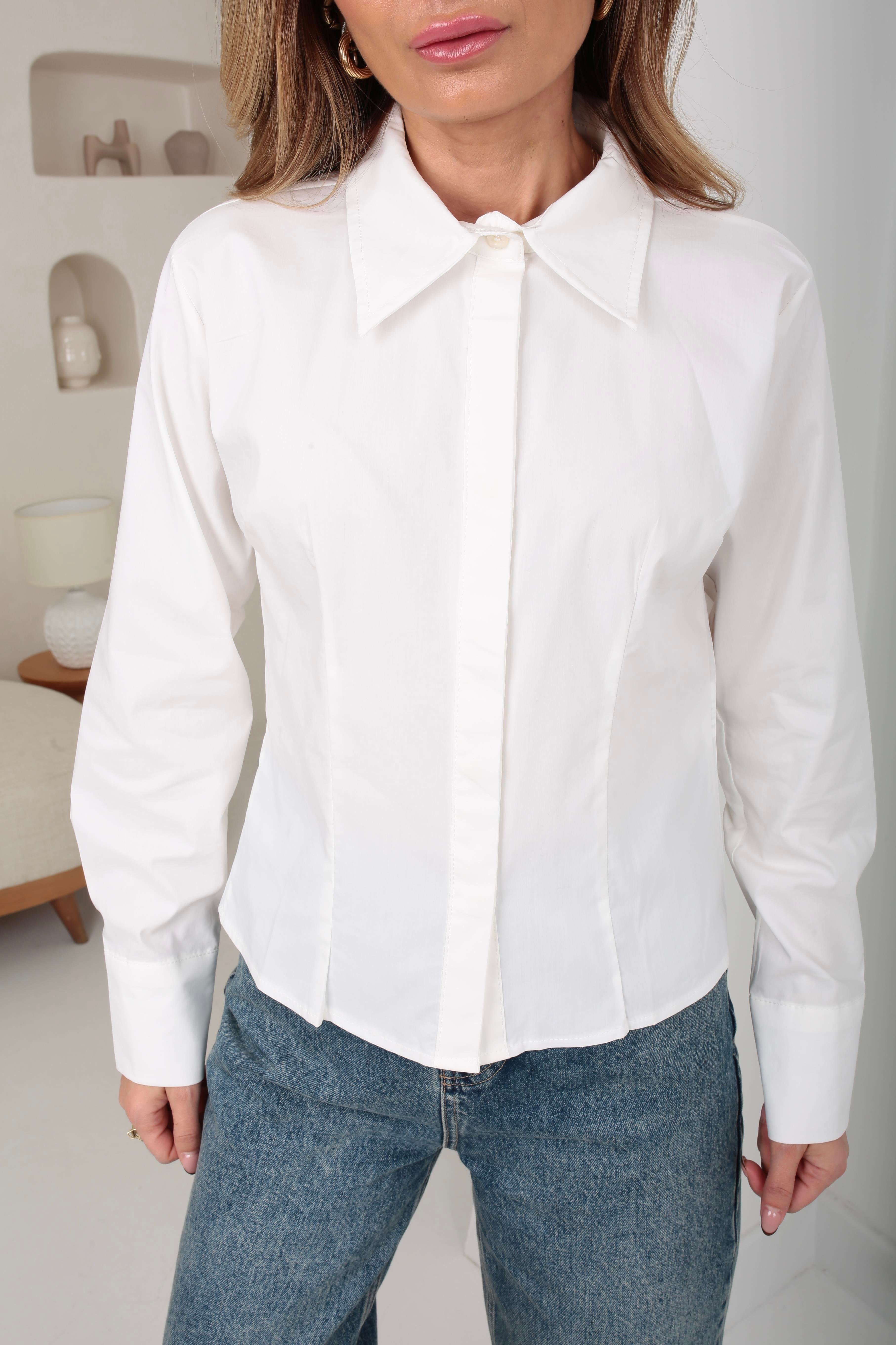 Beyaz Slimfit Gömlek GÖMLEK