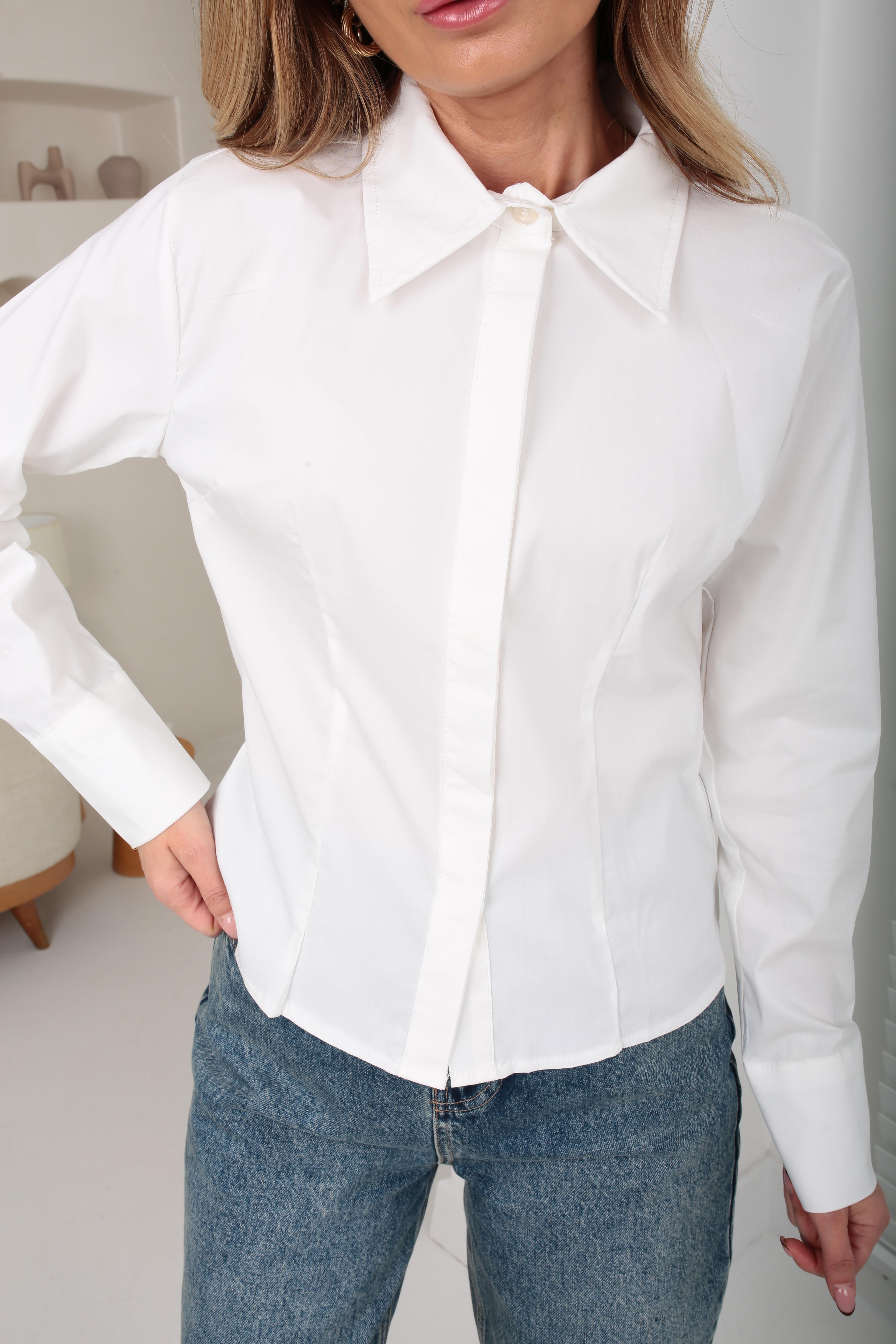 Beyaz Slimfit Gömlek GÖMLEK