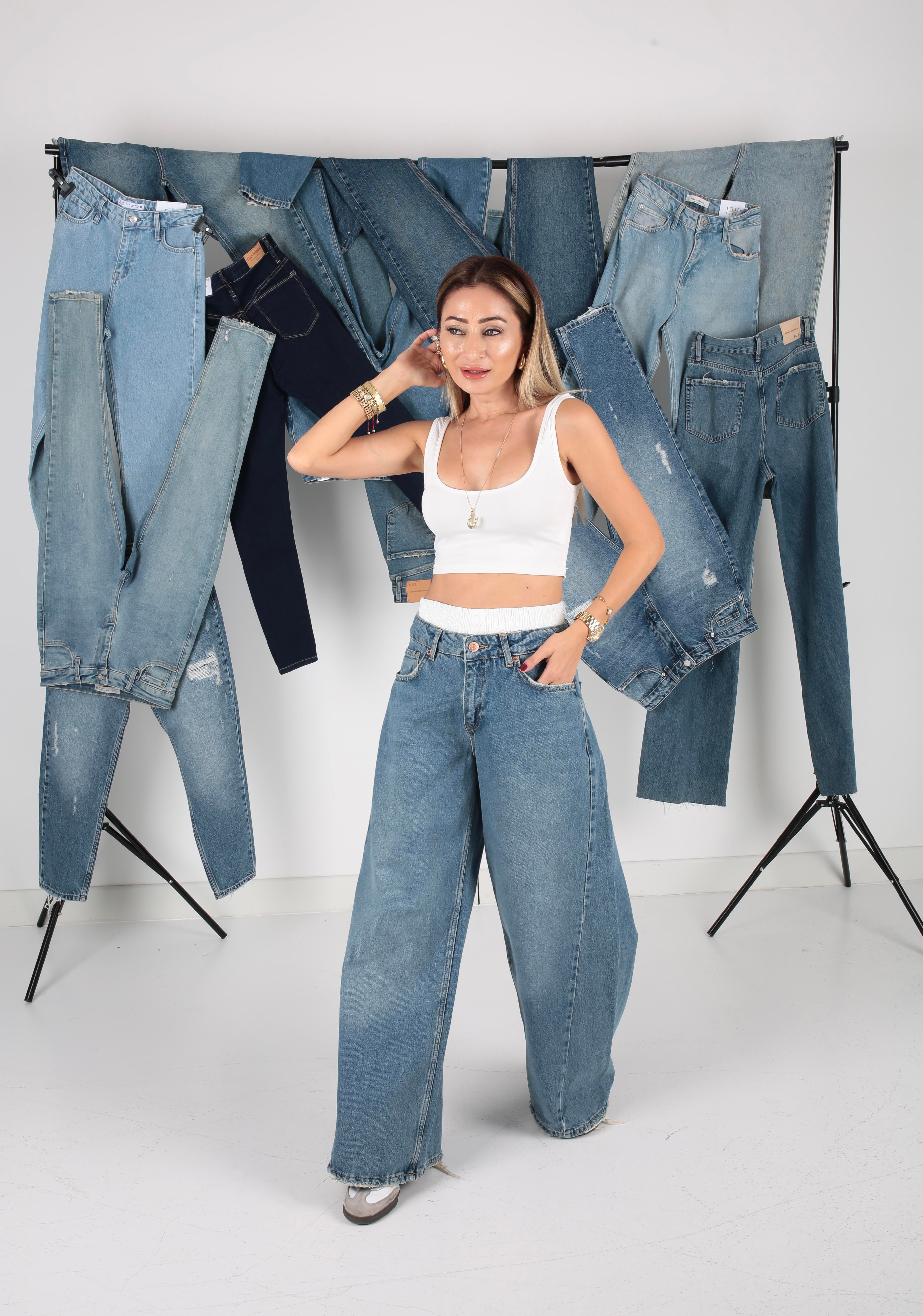 Bokser Detay Super Wıde Leg(1856-1) JEAN