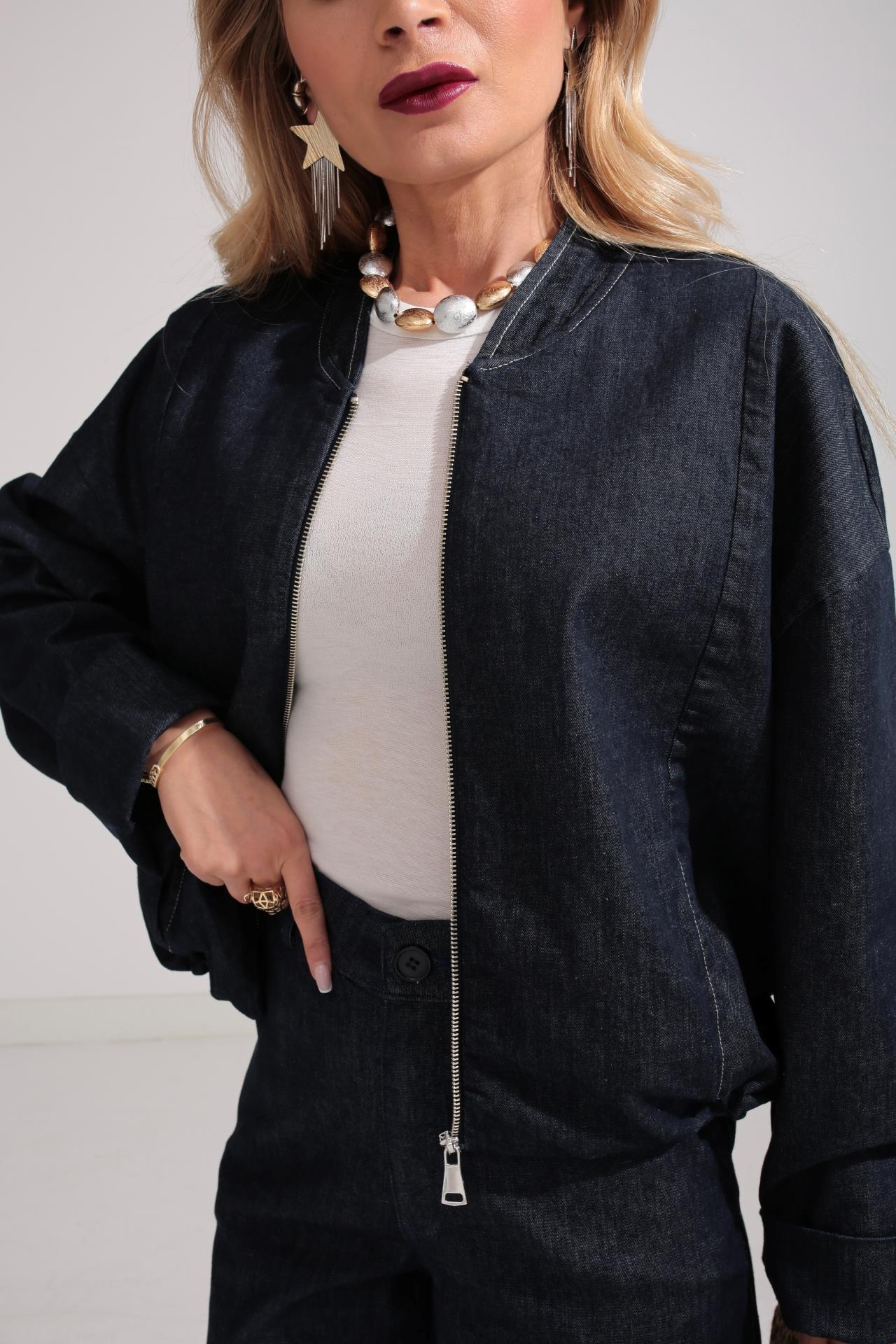 Bomber Ceketli Jean Takım TAKIM