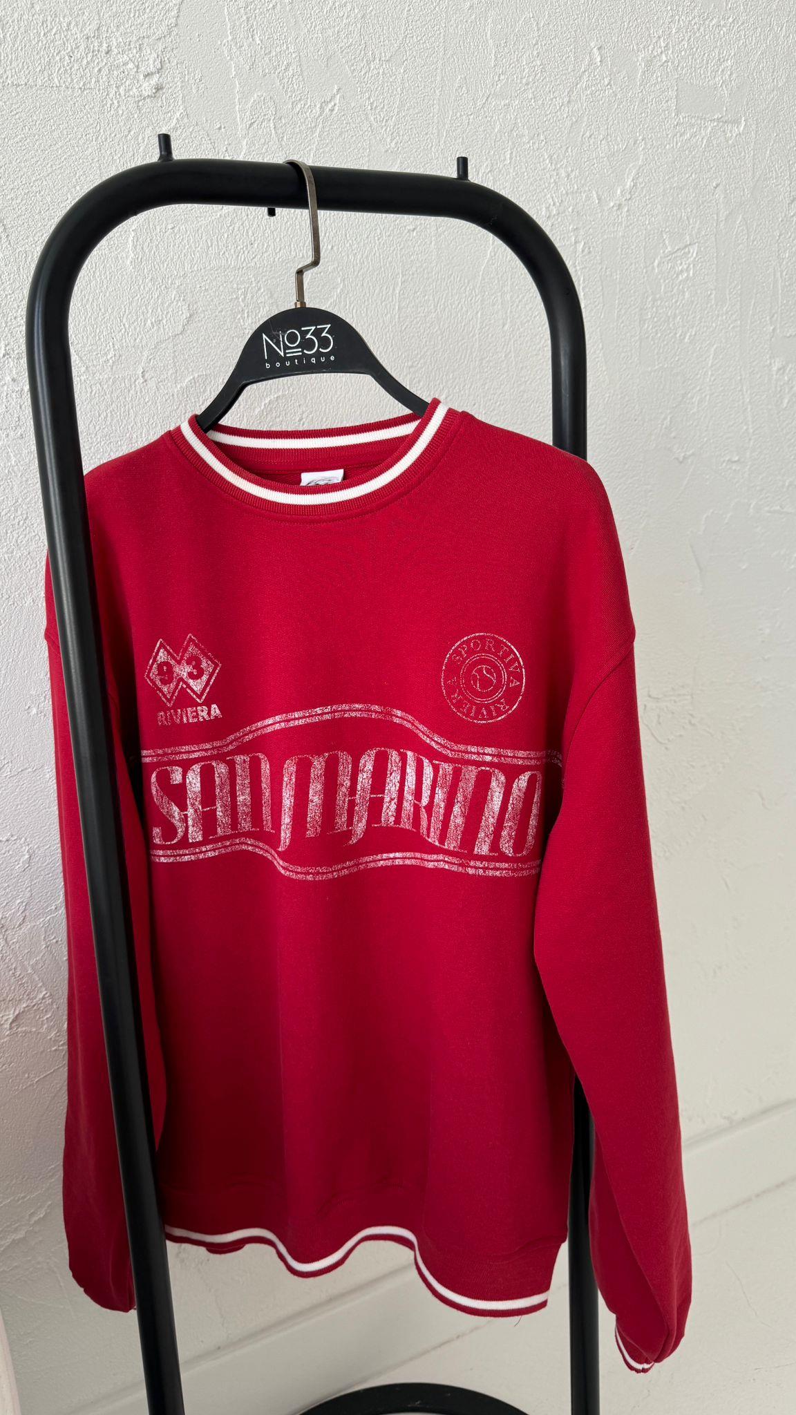 Bordo Baskılı Sweatshirt SWEATSHİRT