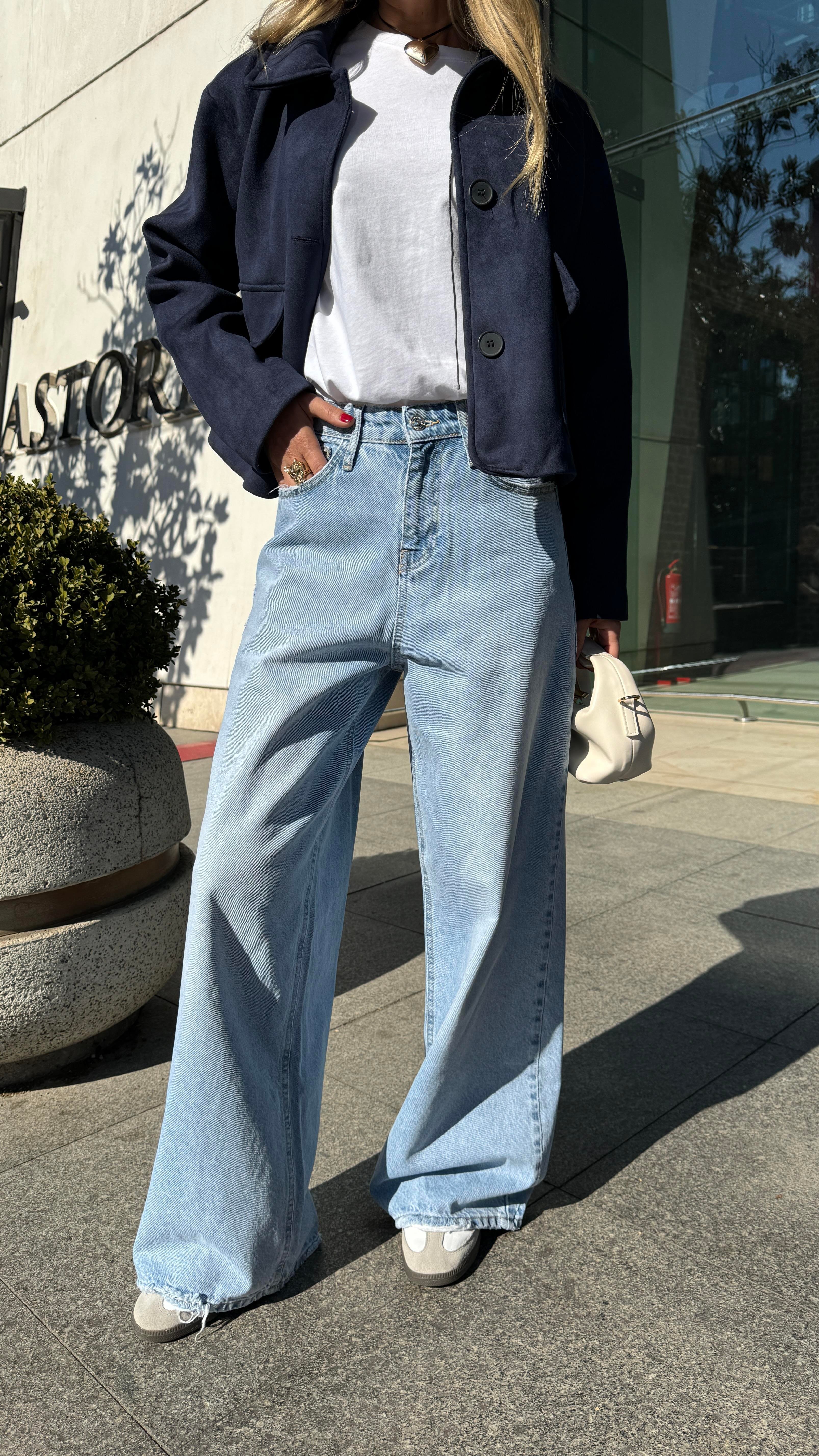 Buz Mavi Hıgh Rise Skater Jean(1815-1) JEAN