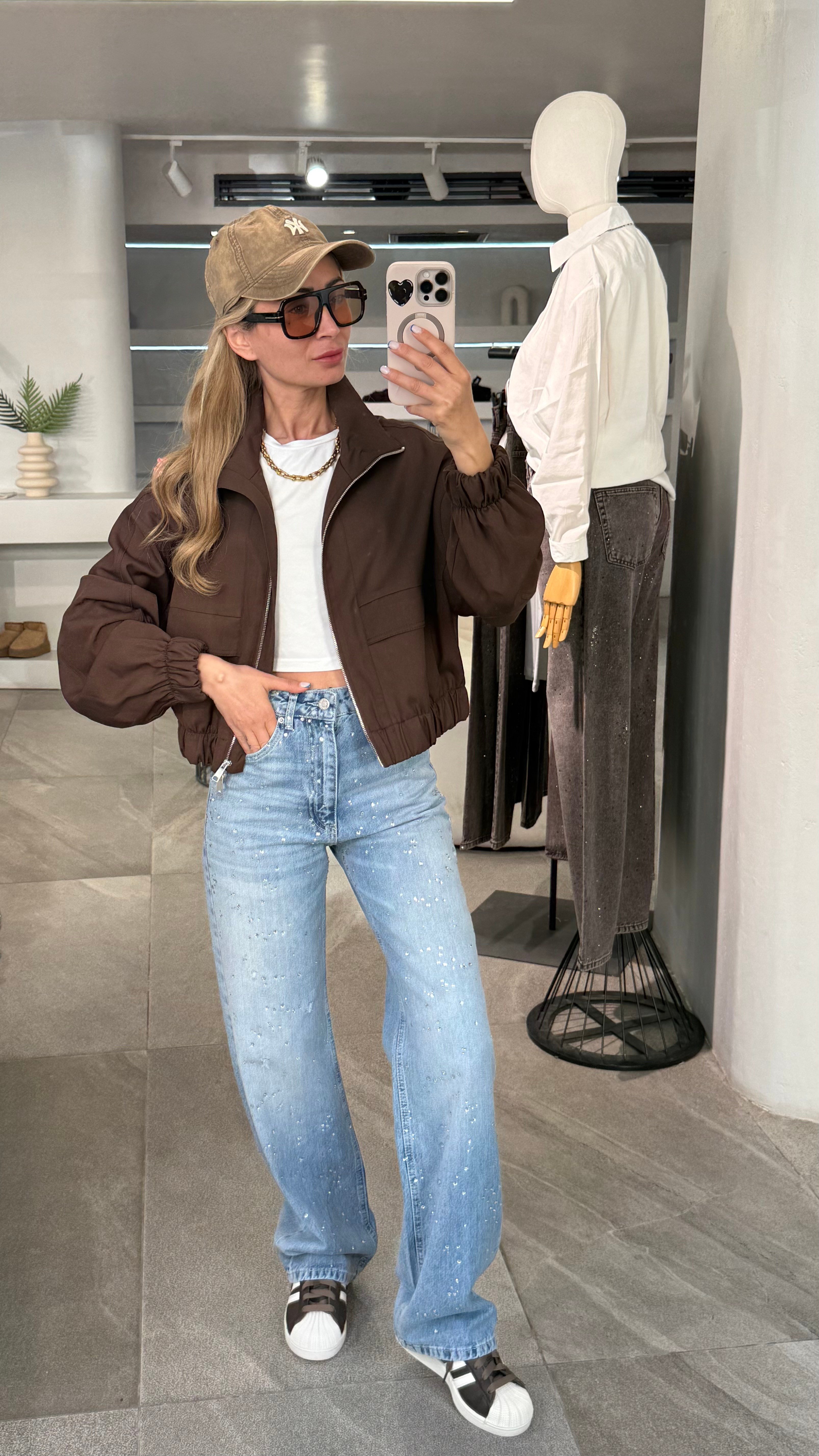 Buz Mavi Taşlı Straight Fit Jean(4524-99) JEAN | NO33