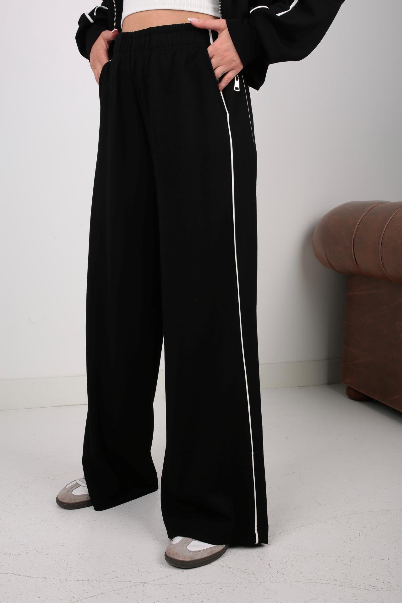 Dik Yaka Biyeli Siyah Spor Takım SPOR TAKIMLAR