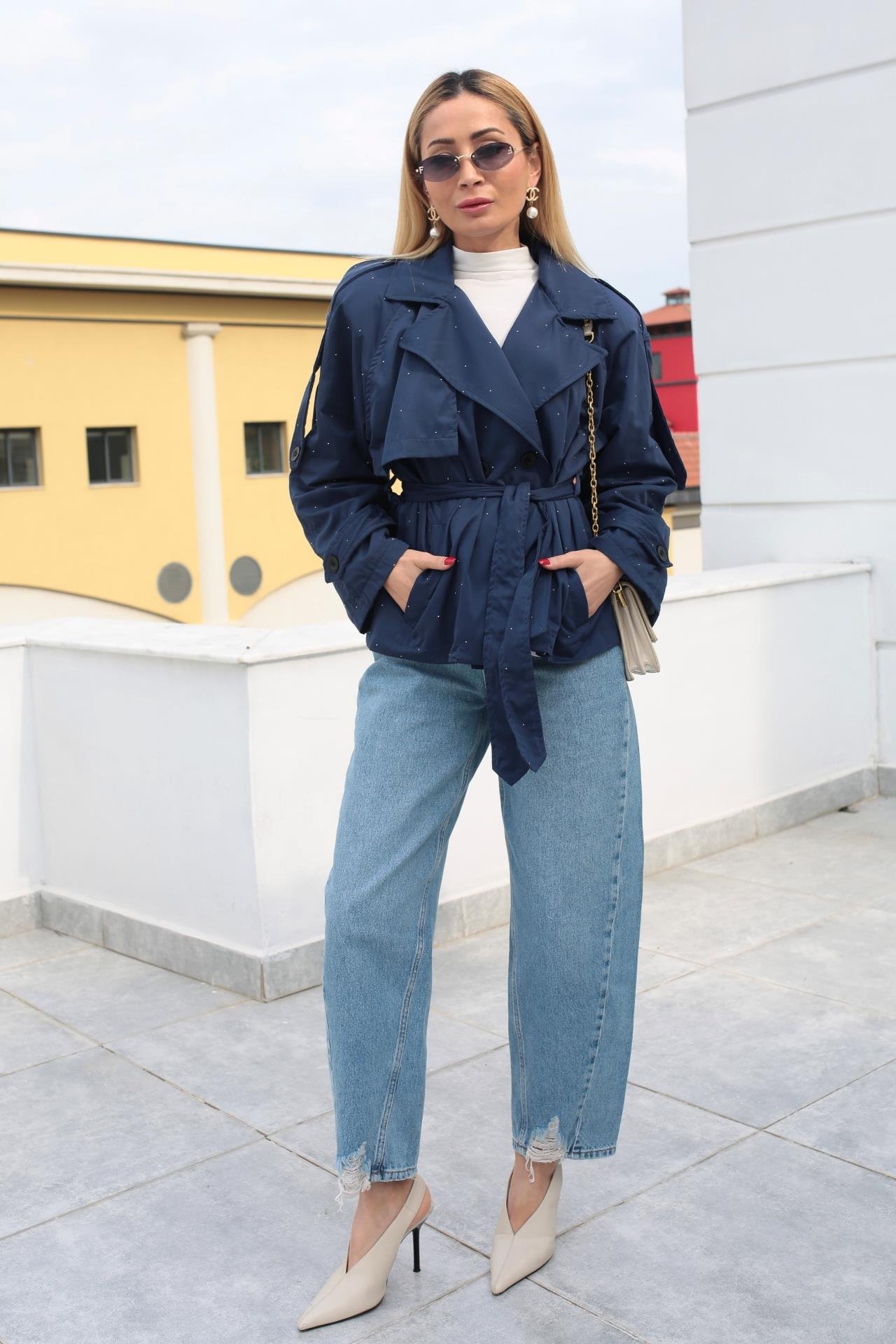 Dikiş Detay Şalvar Kesim Jean (1995-1) JEAN