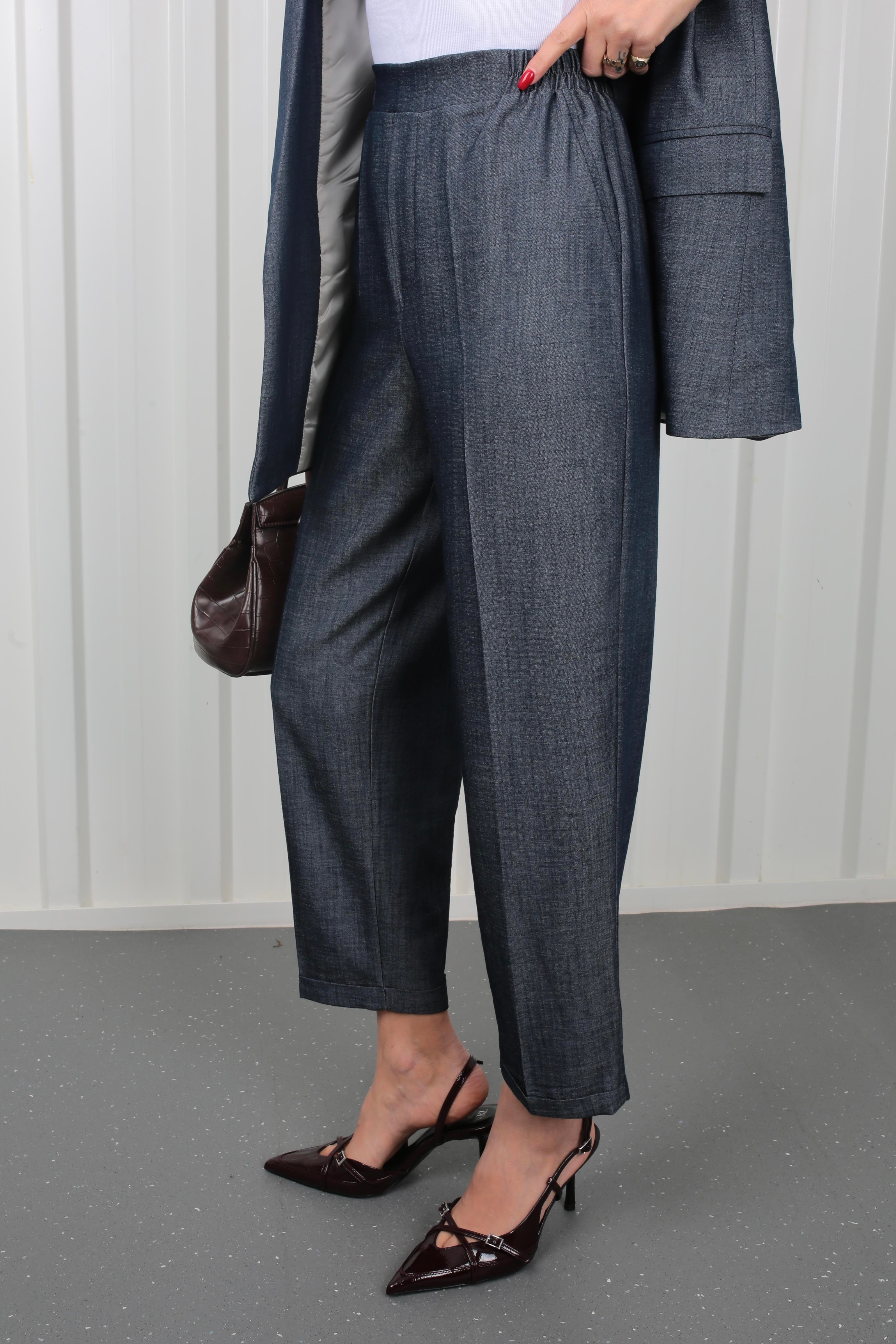 Duble Paça İnce Denim Kumaş Pantolon PANTOLON