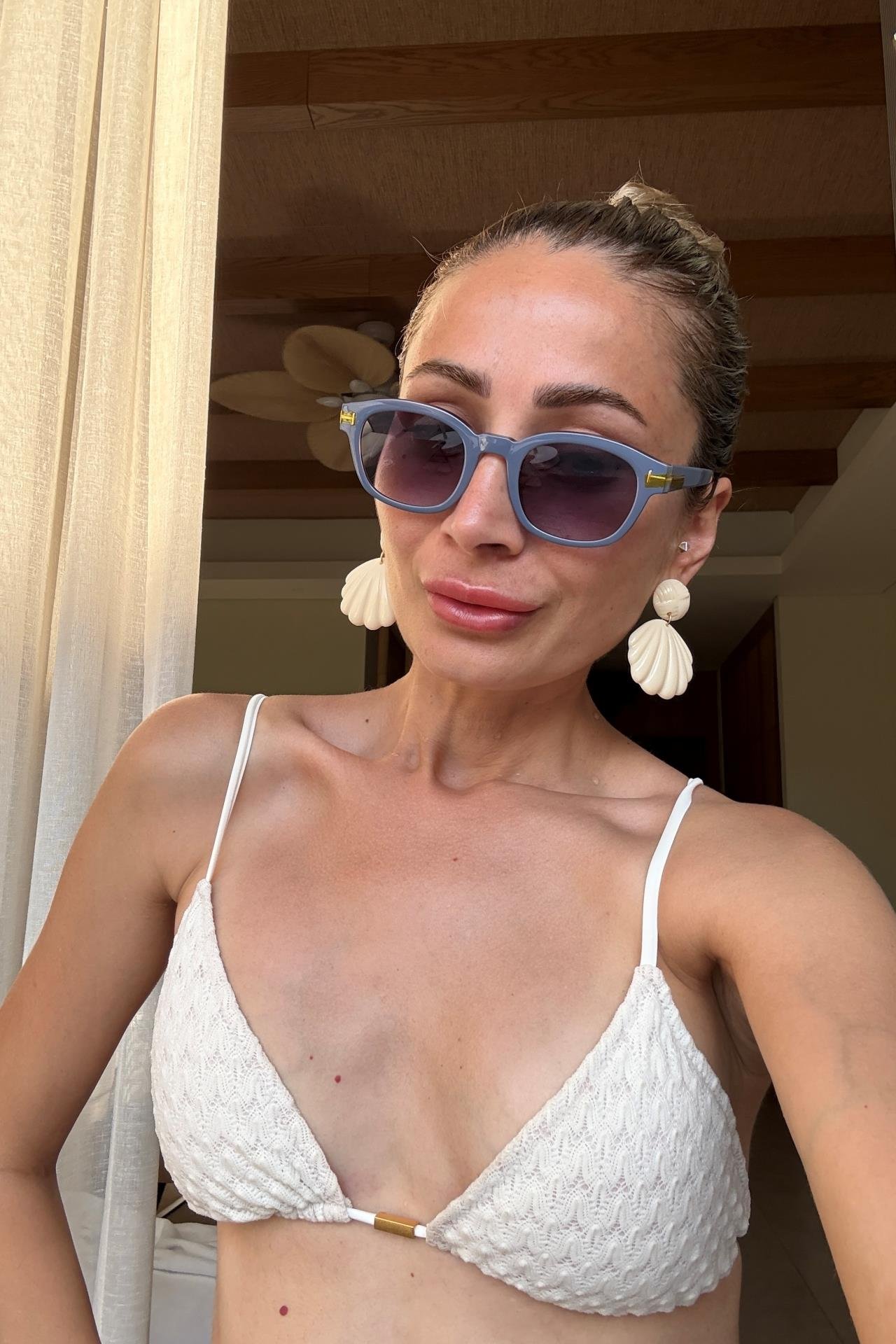 Ekru Midye Küpe KÜPE | NO33