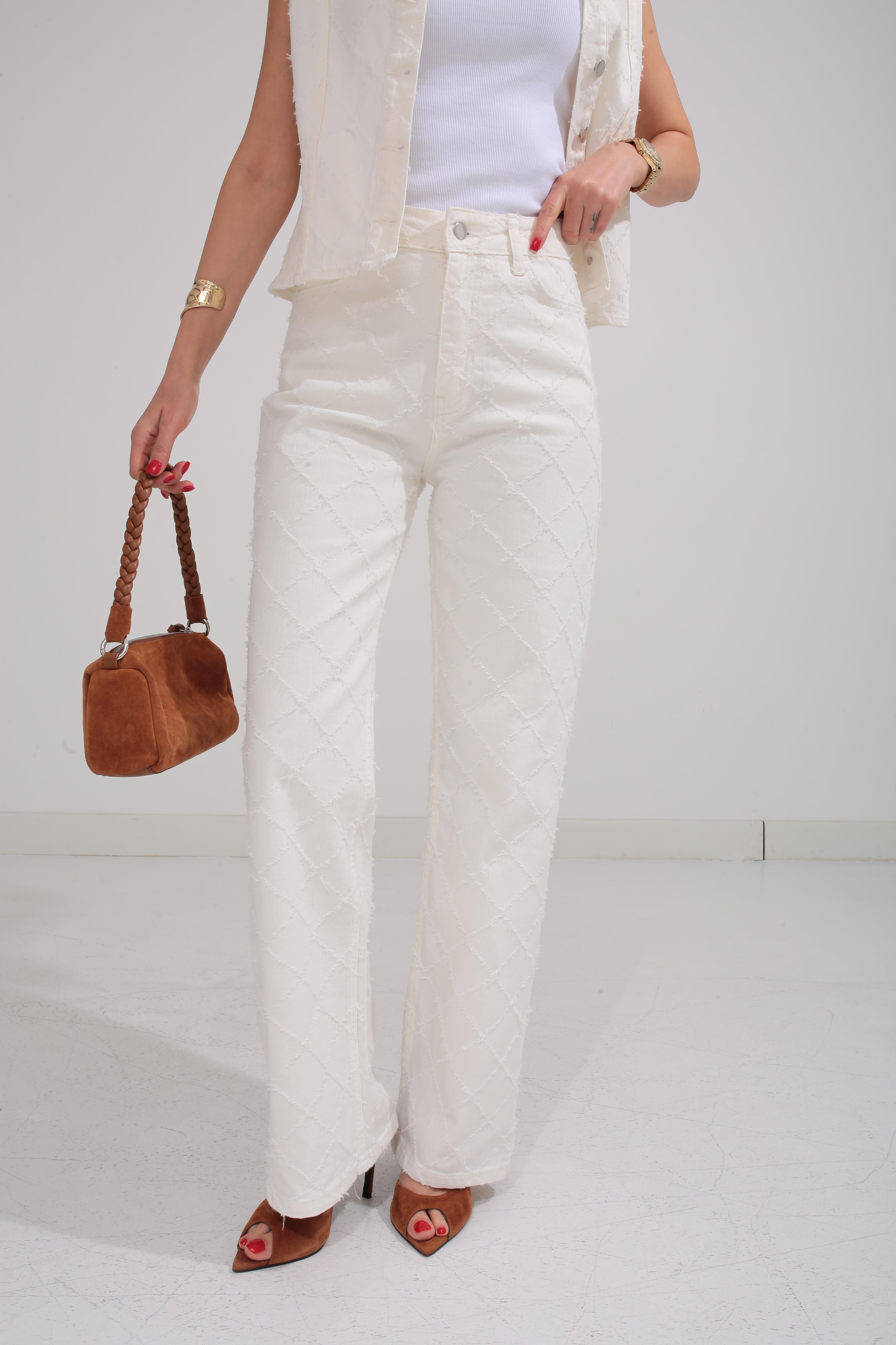 Ekru Yelekli Denim Takım TAKIM | NO33